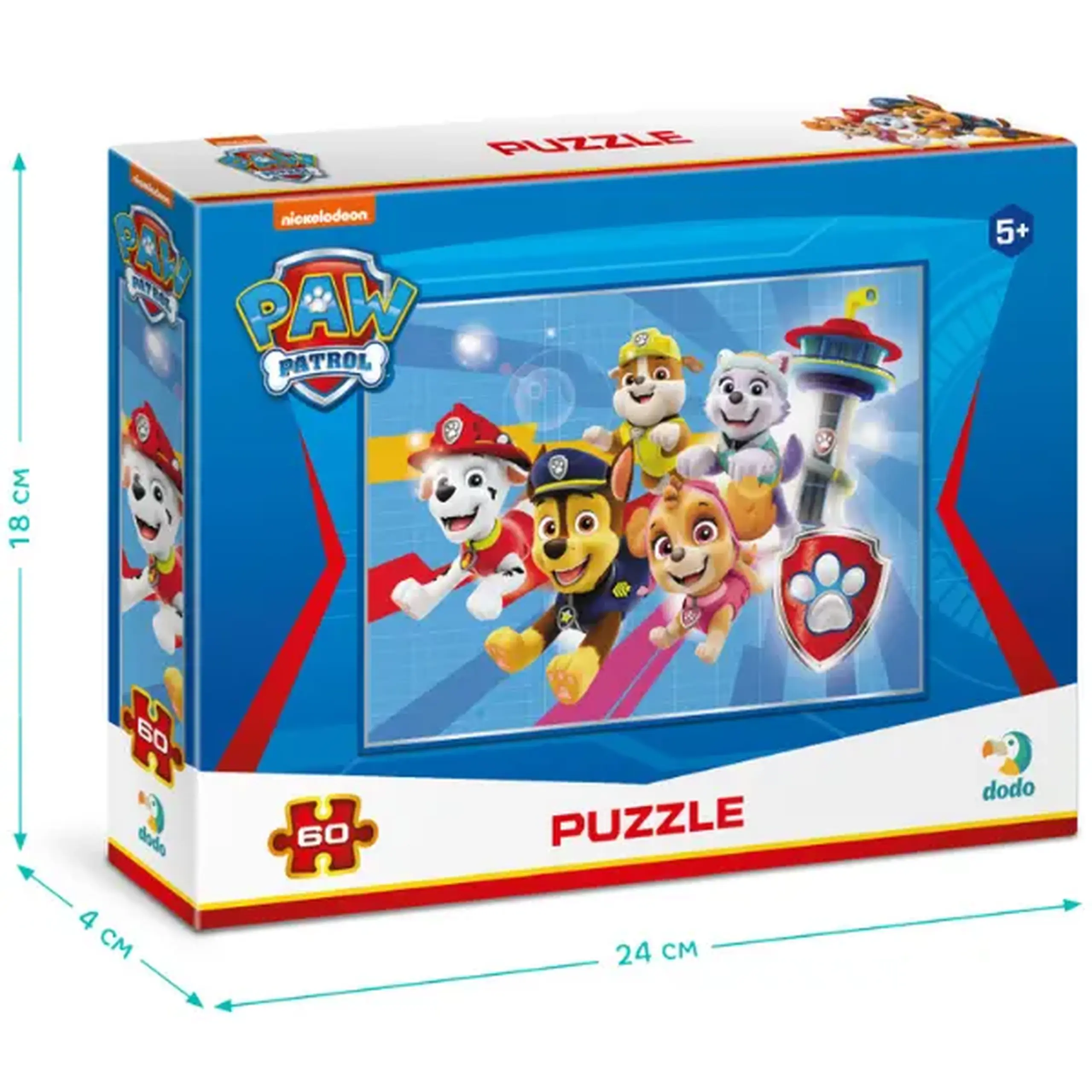 Puzzle "Cățelușii vin în ajutor", seria Patrula cățelușilor, 60 elem.