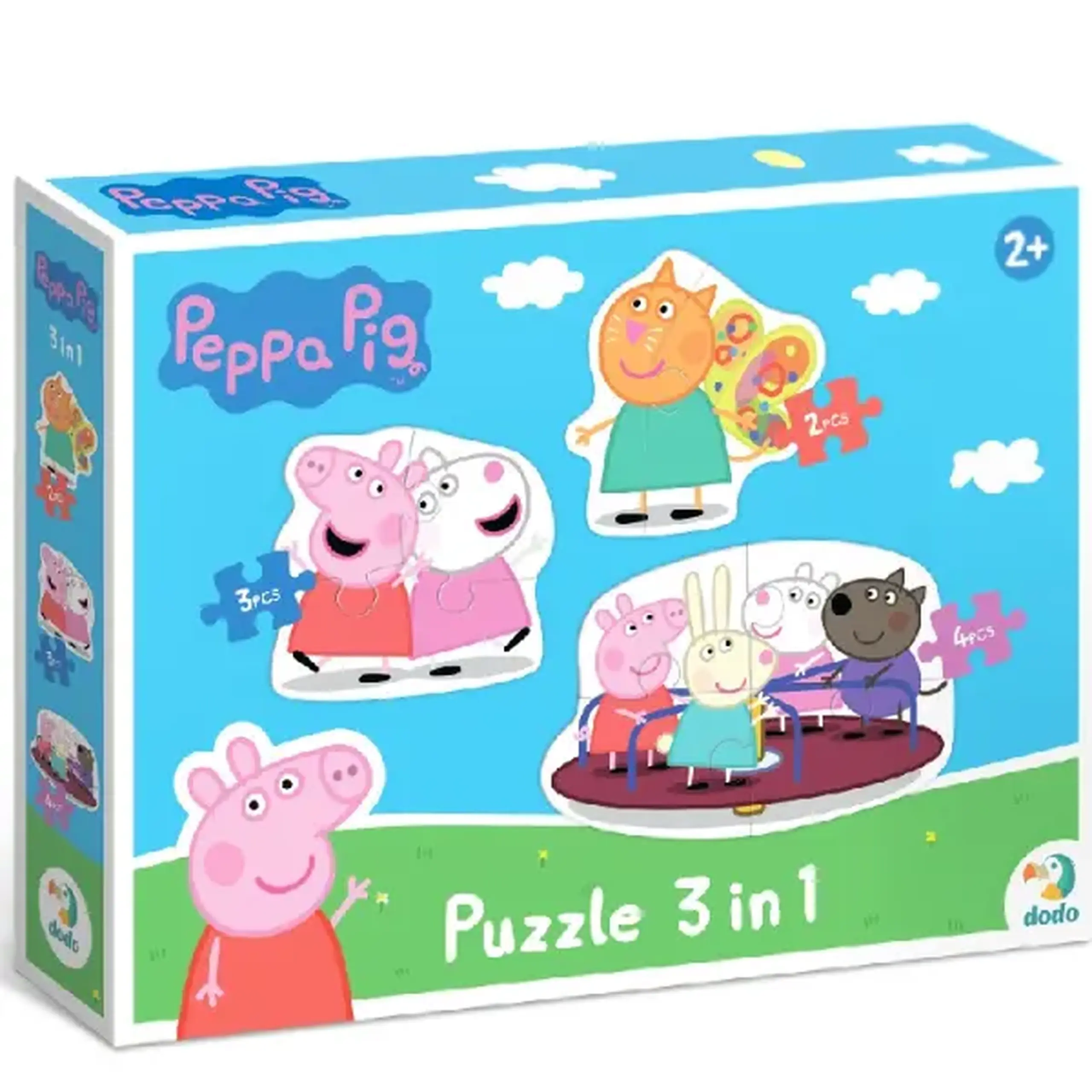 Puzzle 3 în 1 "Prietenii Peppa Pig"