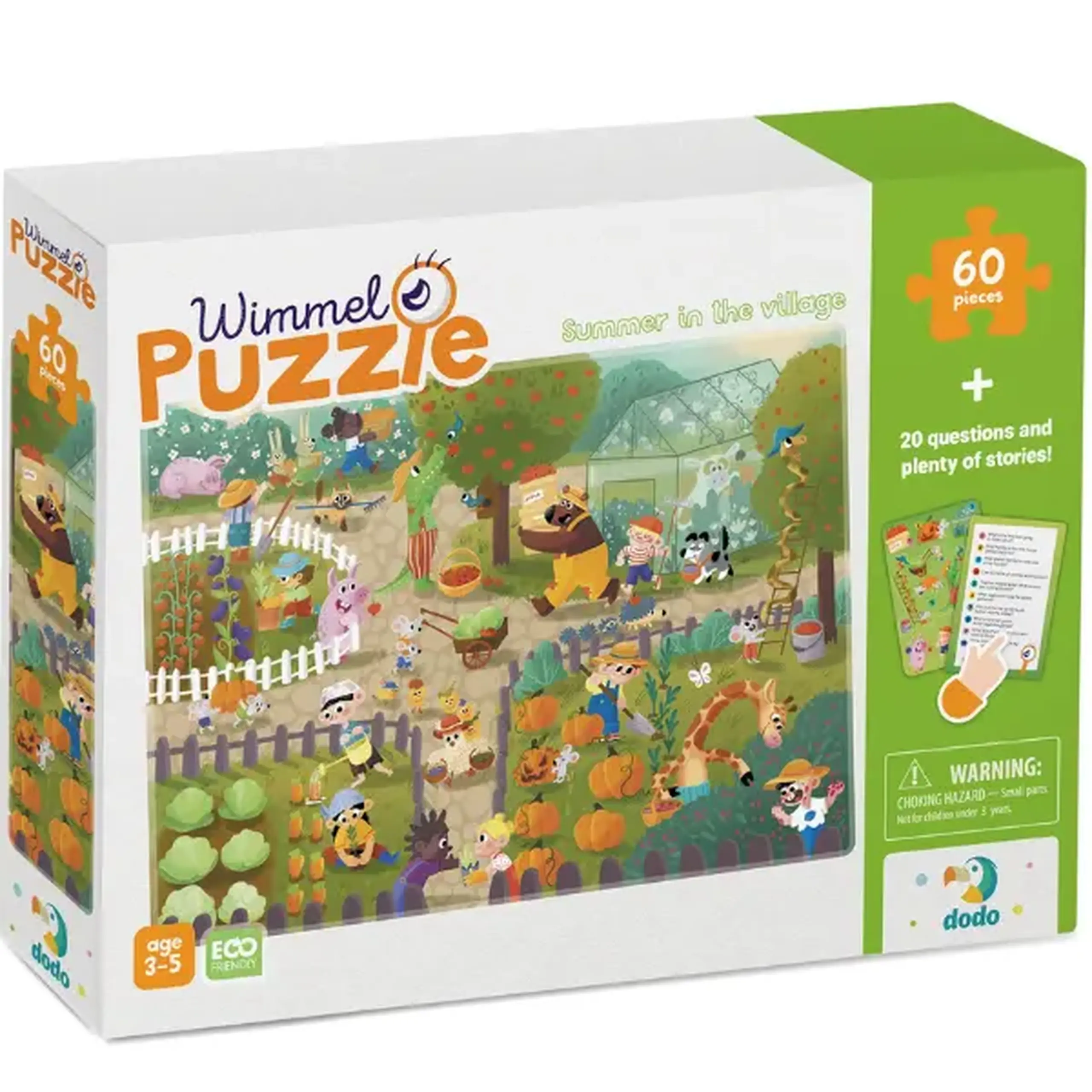 Joc de dezvoltare-puzzle "Vara în sat", seria Wimmelpuzzle, 60 elem.