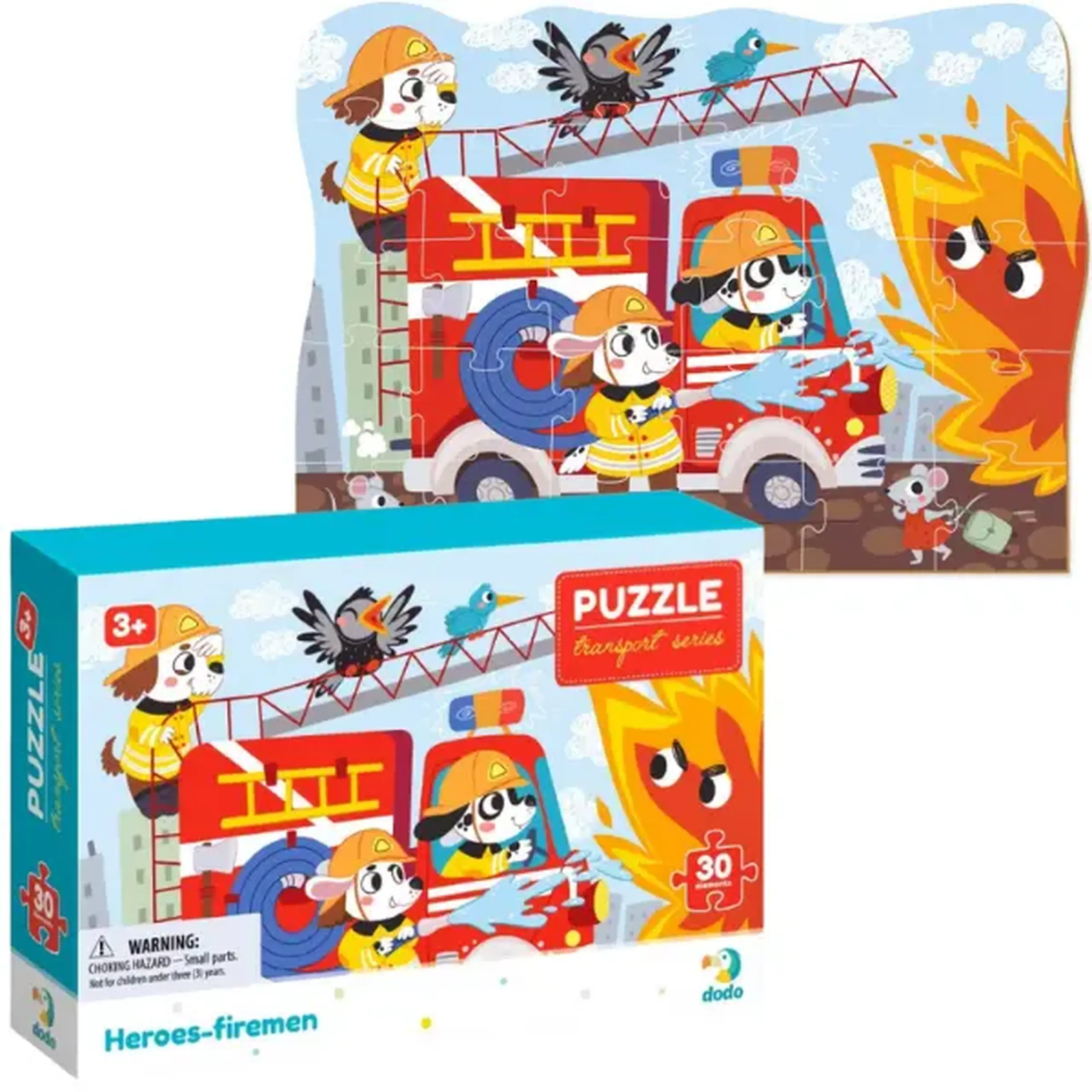 Puzzle "Eroii Pompieri", seria Transport, 30 elem.