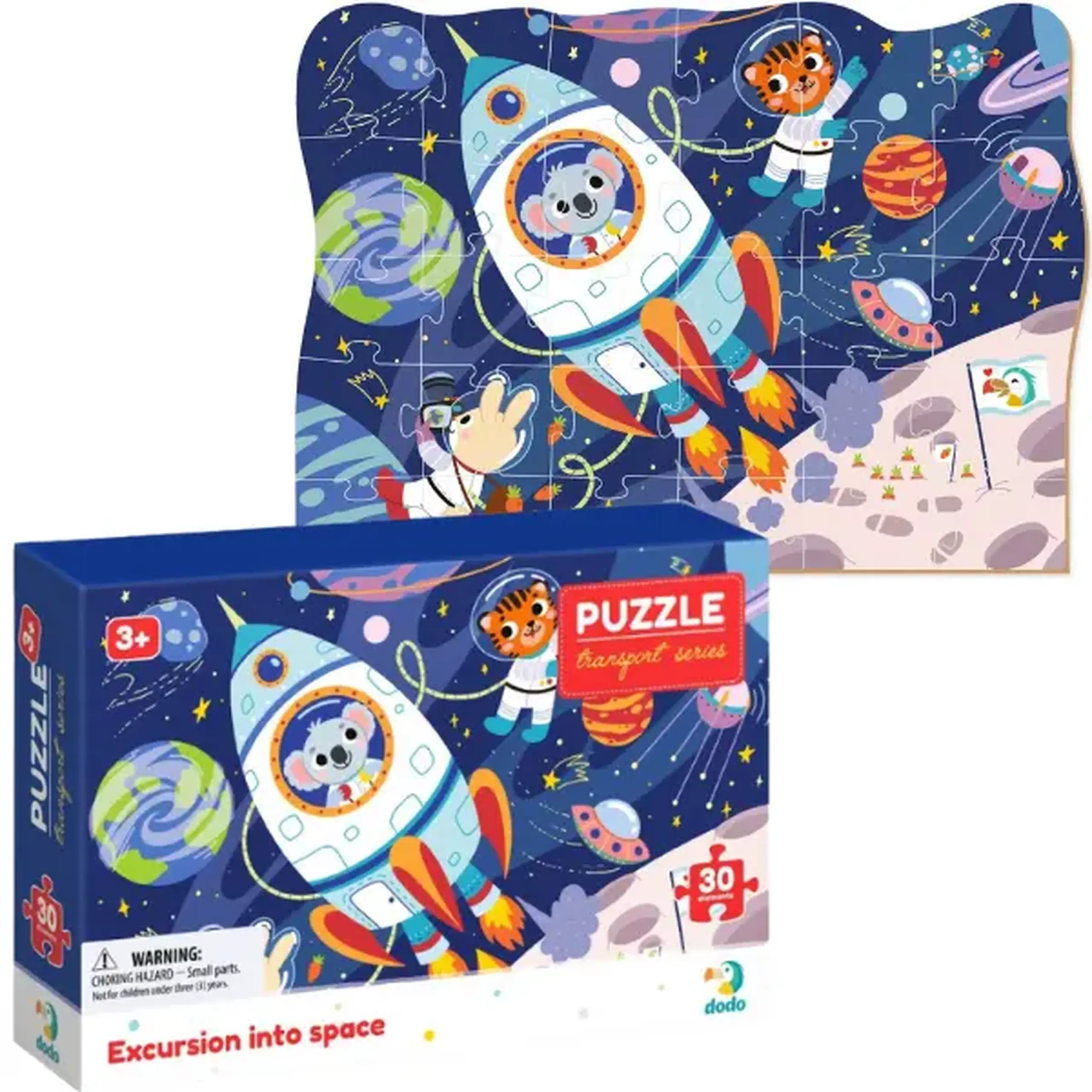 Puzzle "Excursie în spațiu", seria Transport, 30 elem.