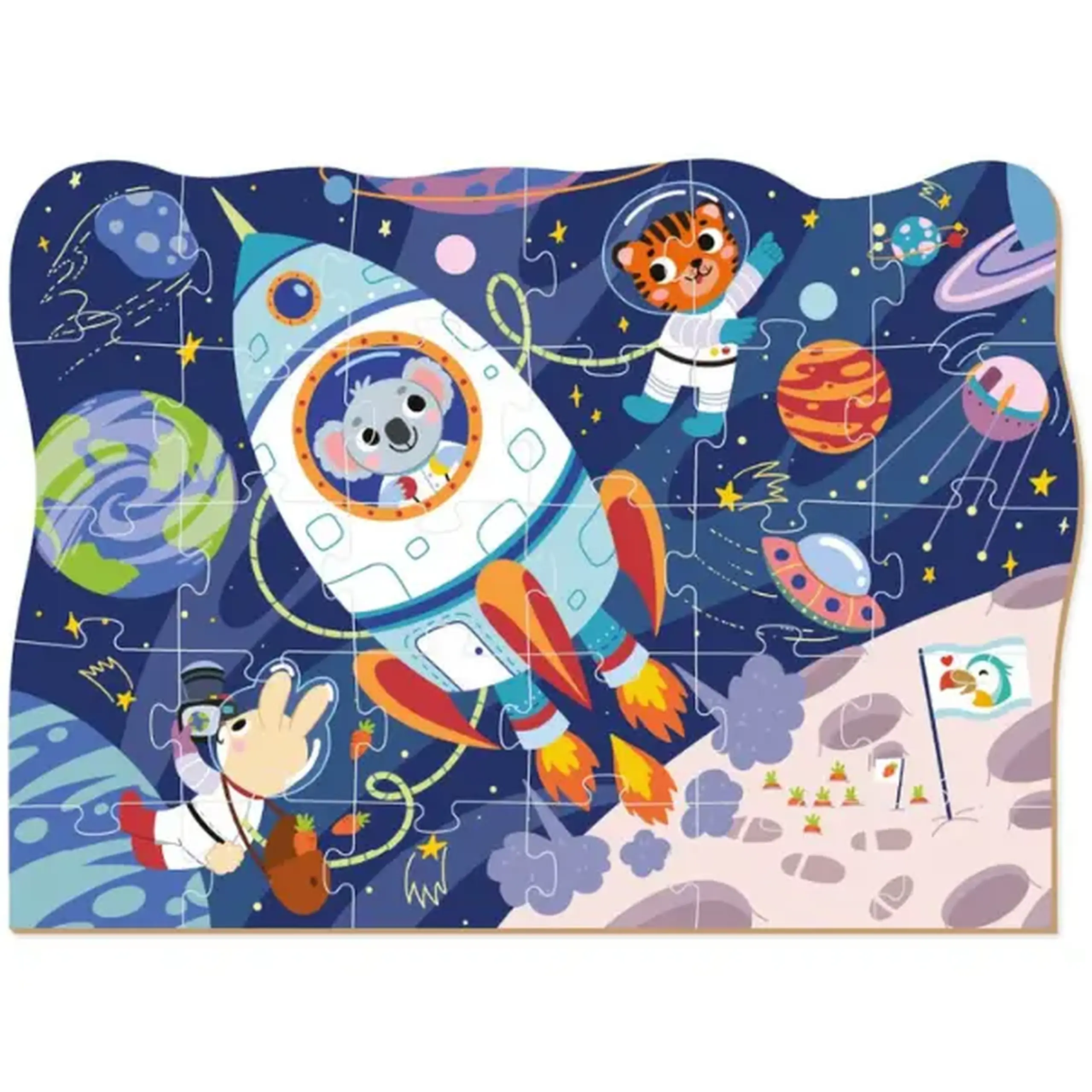 Puzzle "Excursie în spațiu", seria Transport, 30 elem.