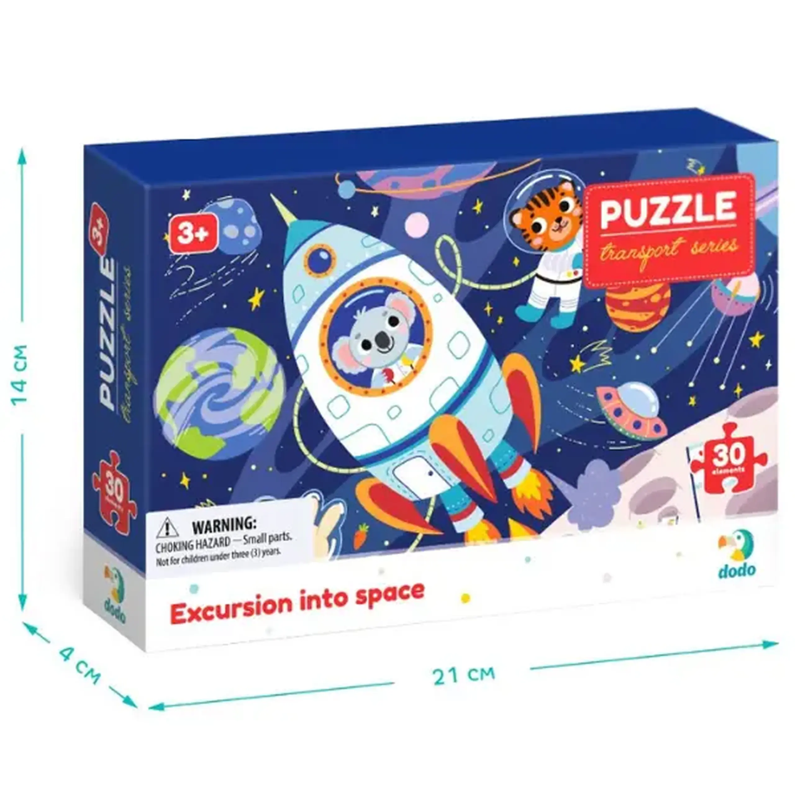 Puzzle "Excursie în spațiu", seria Transport, 30 elem.