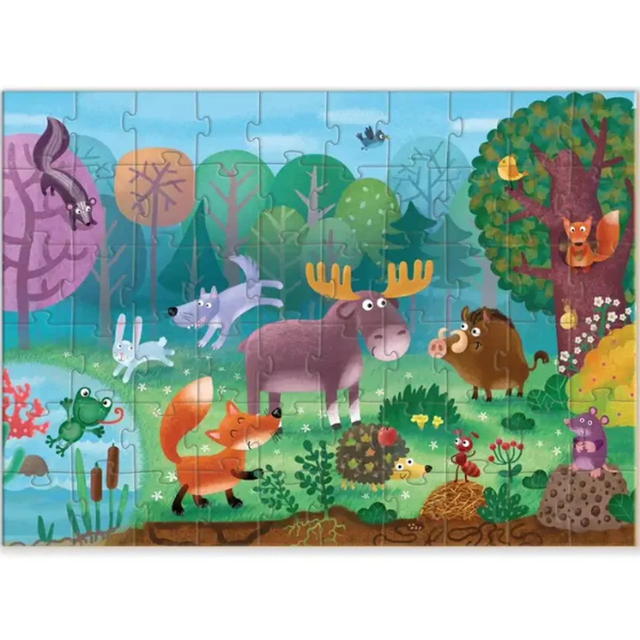 Puzzle "Animale minunate din pădure", seria Animale, 60 elem.