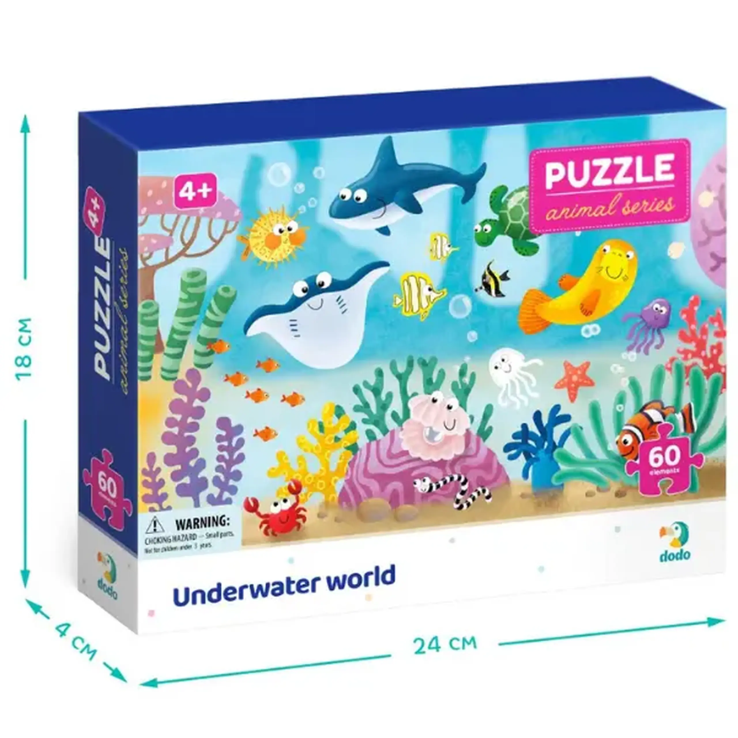 Puzzle "Lumea subacvatică", seria Animale, 60 elem.