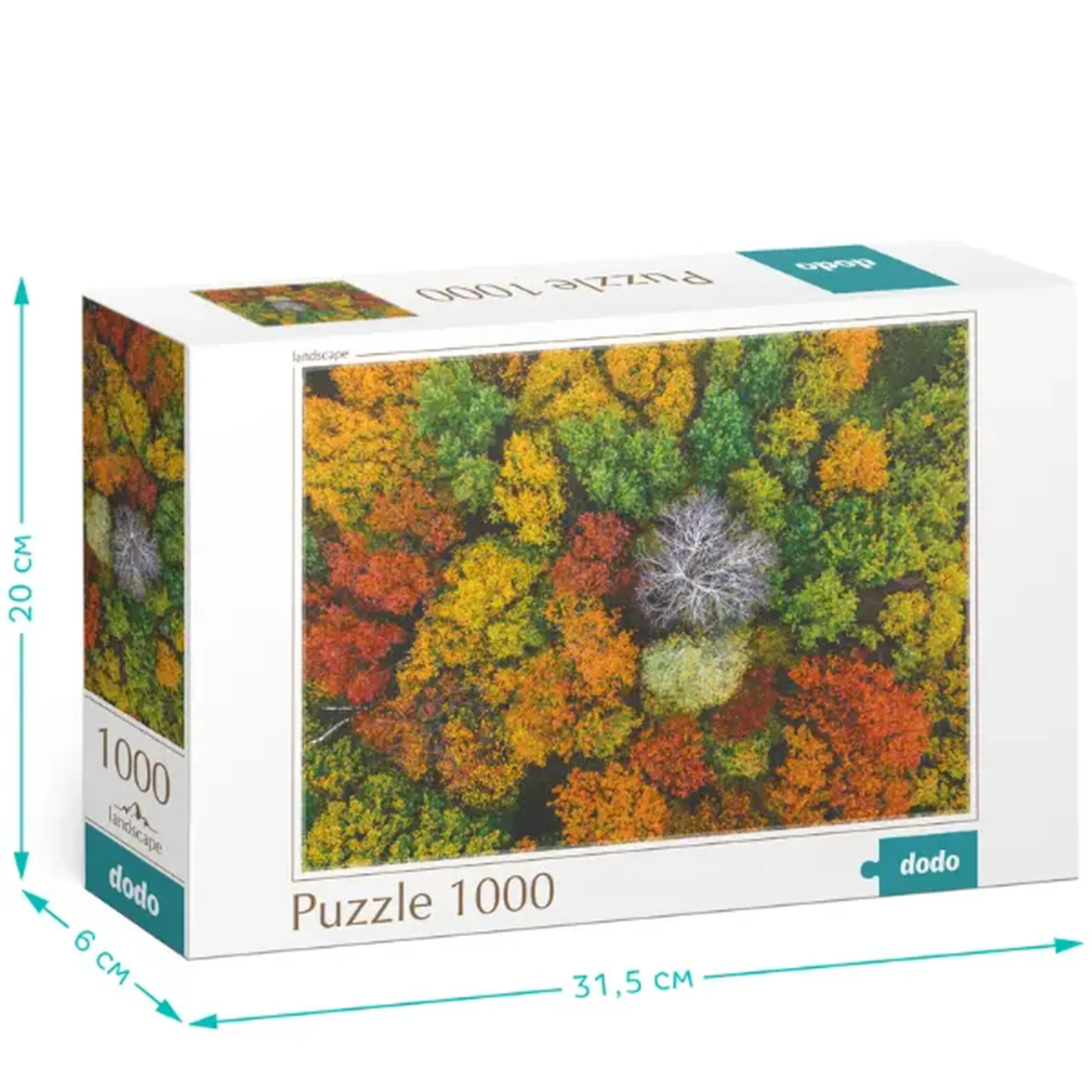 Puzzle "Satul Dzembronya. Ucraina", seria Peisaje, 1000 elem.