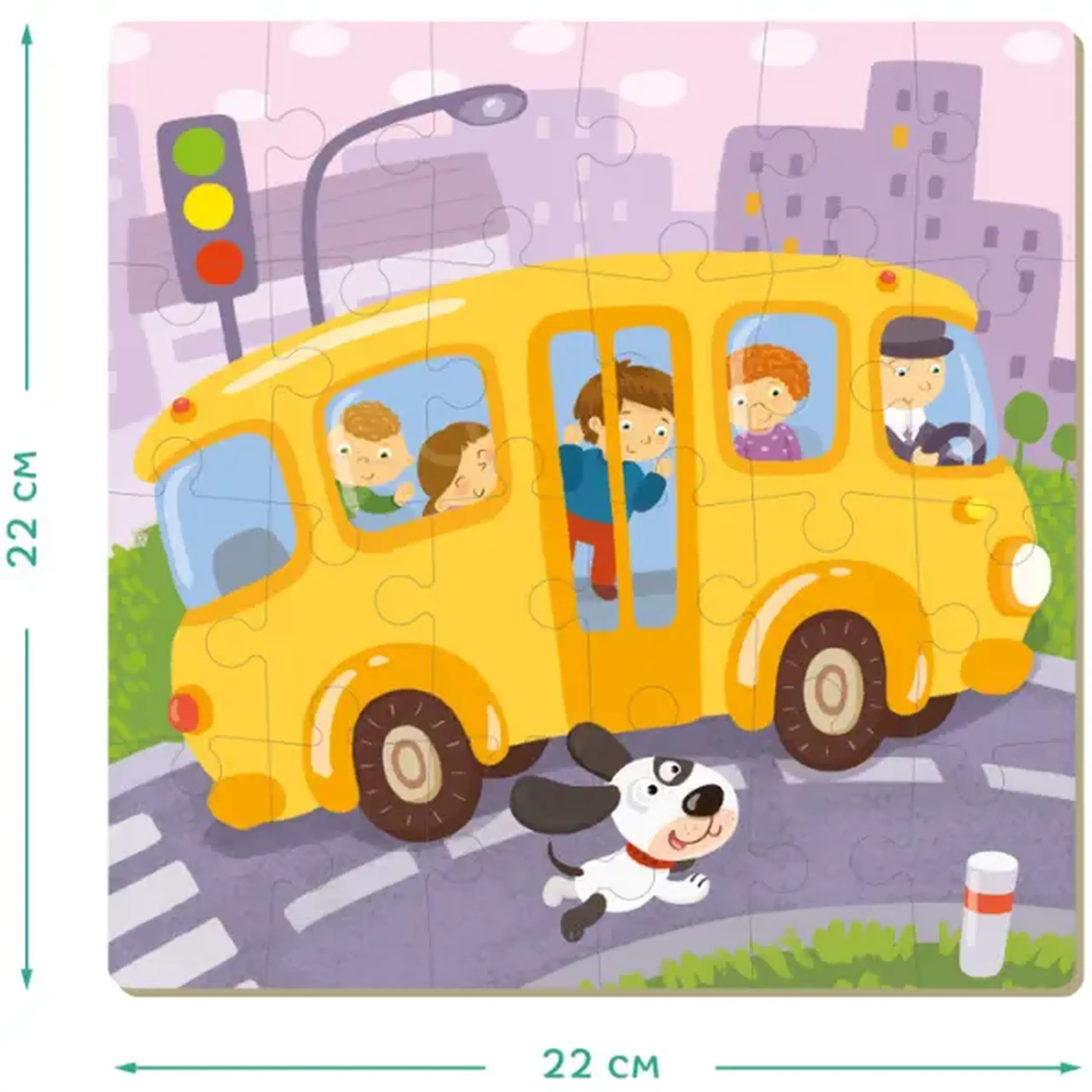 Puzzle 4 în 1 "Transport"