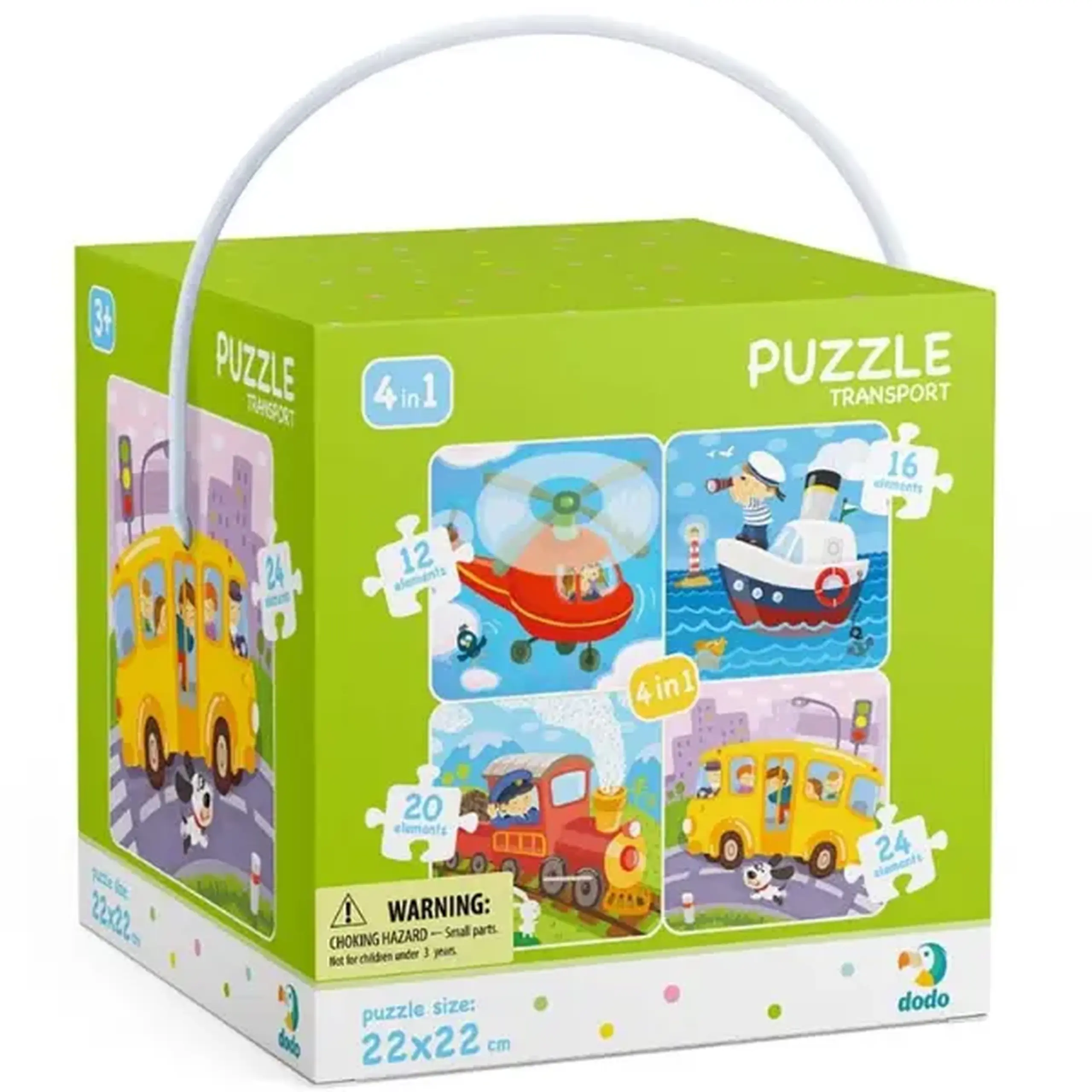 Puzzle 4 în 1 "Transport"