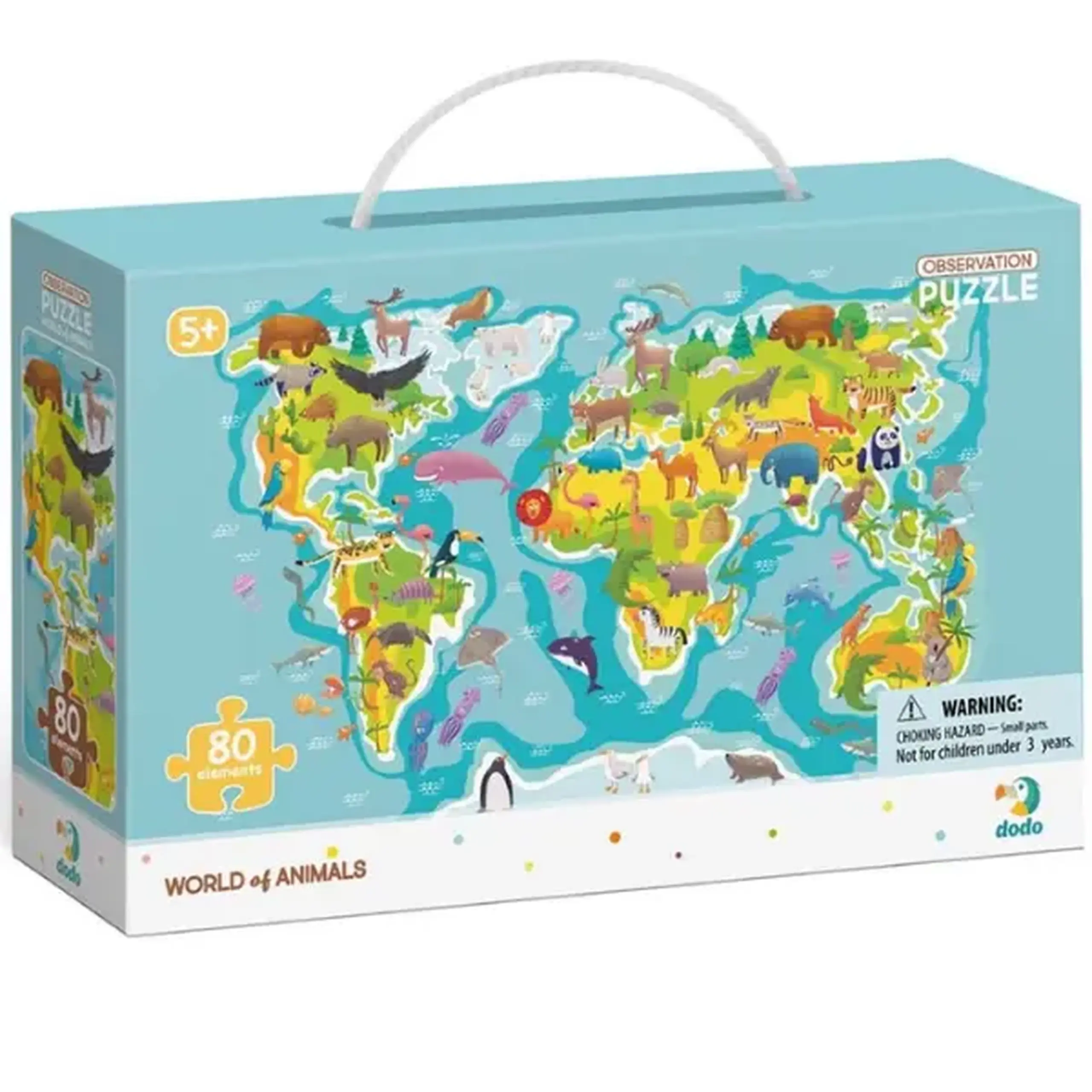Puzzle "Lumea animalelor", seria Puzzle de observație, 80 elem.