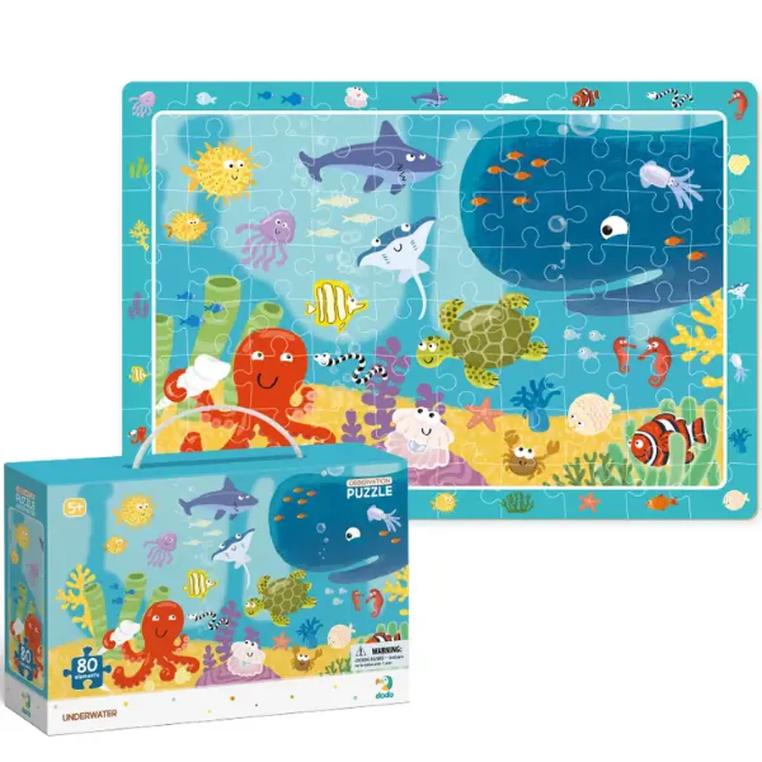 Puzzle "Sub apă", seria Puzzle de observație, 80 elem.