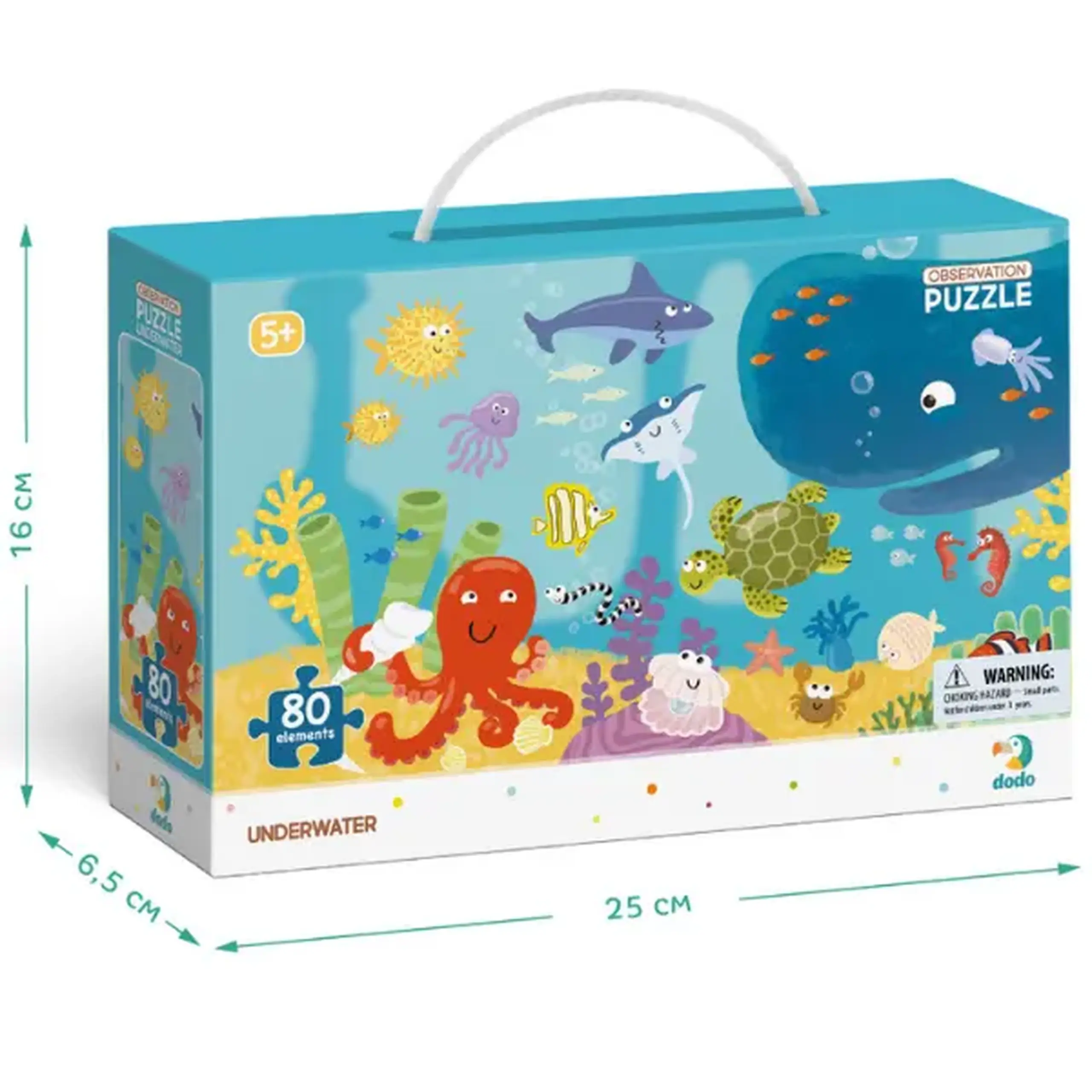 Puzzle "Sub apă", seria Puzzle de observație, 80 elem.