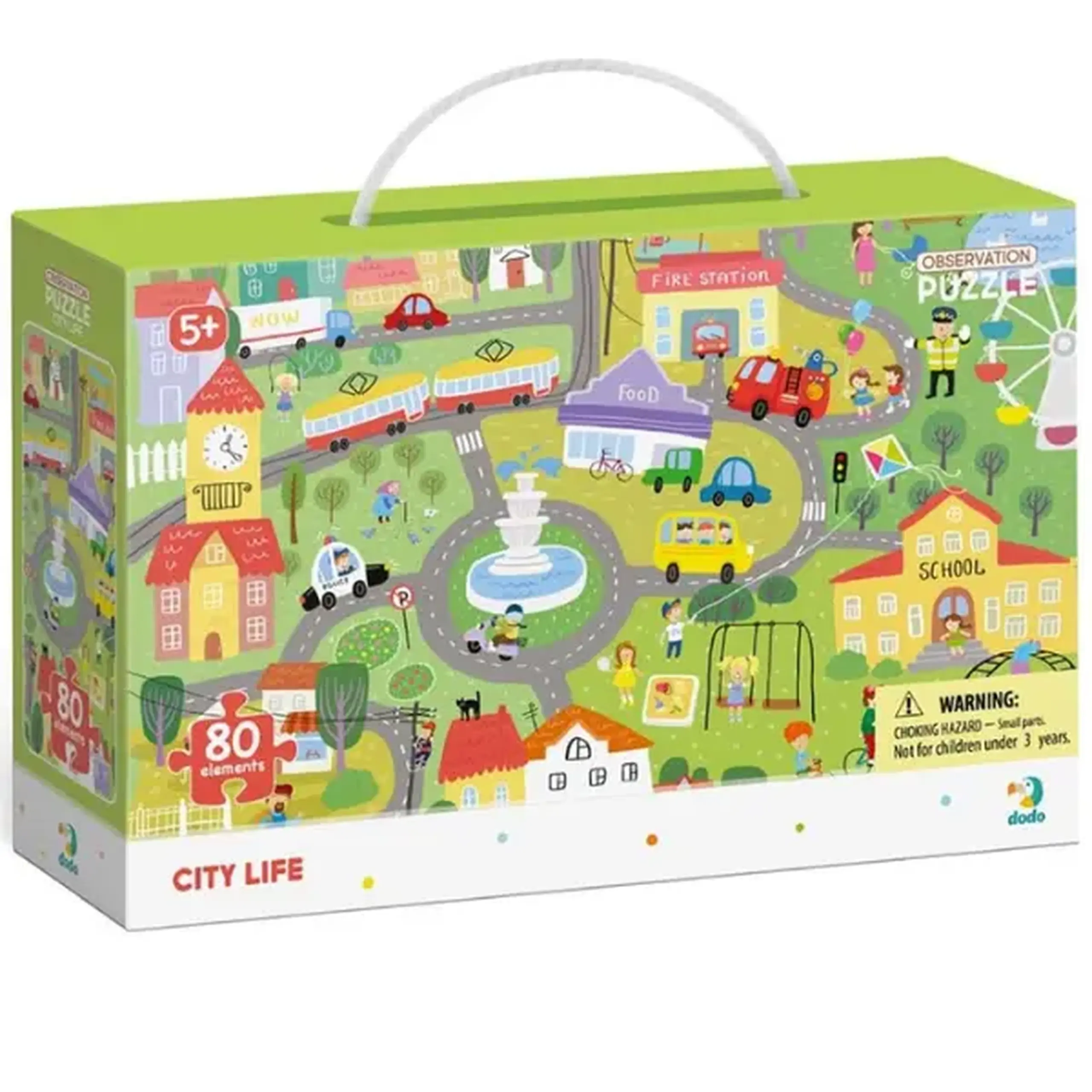Puzzle "Viața în oraș", seria Puzzle de observație, 80 elem.