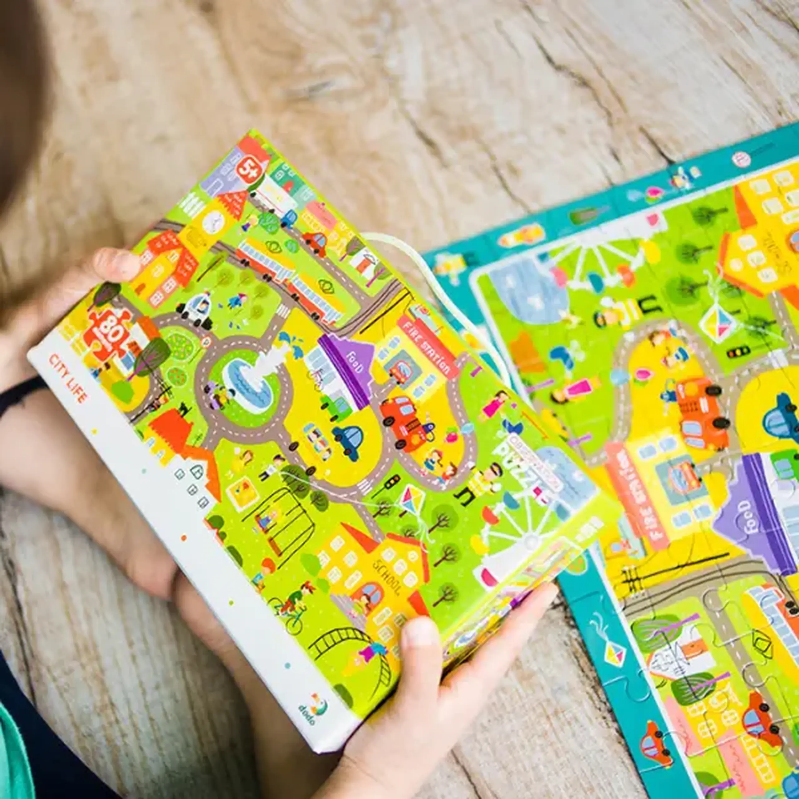 Puzzle "Viața în oraș", seria Puzzle de observație, 80 elem.