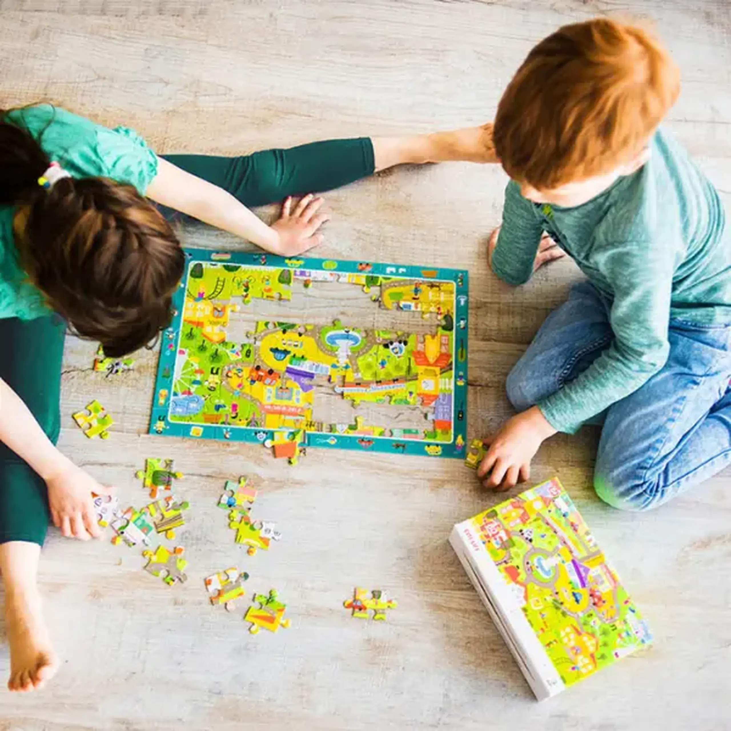 Puzzle "Viața în oraș", seria Puzzle de observație, 80 elem.