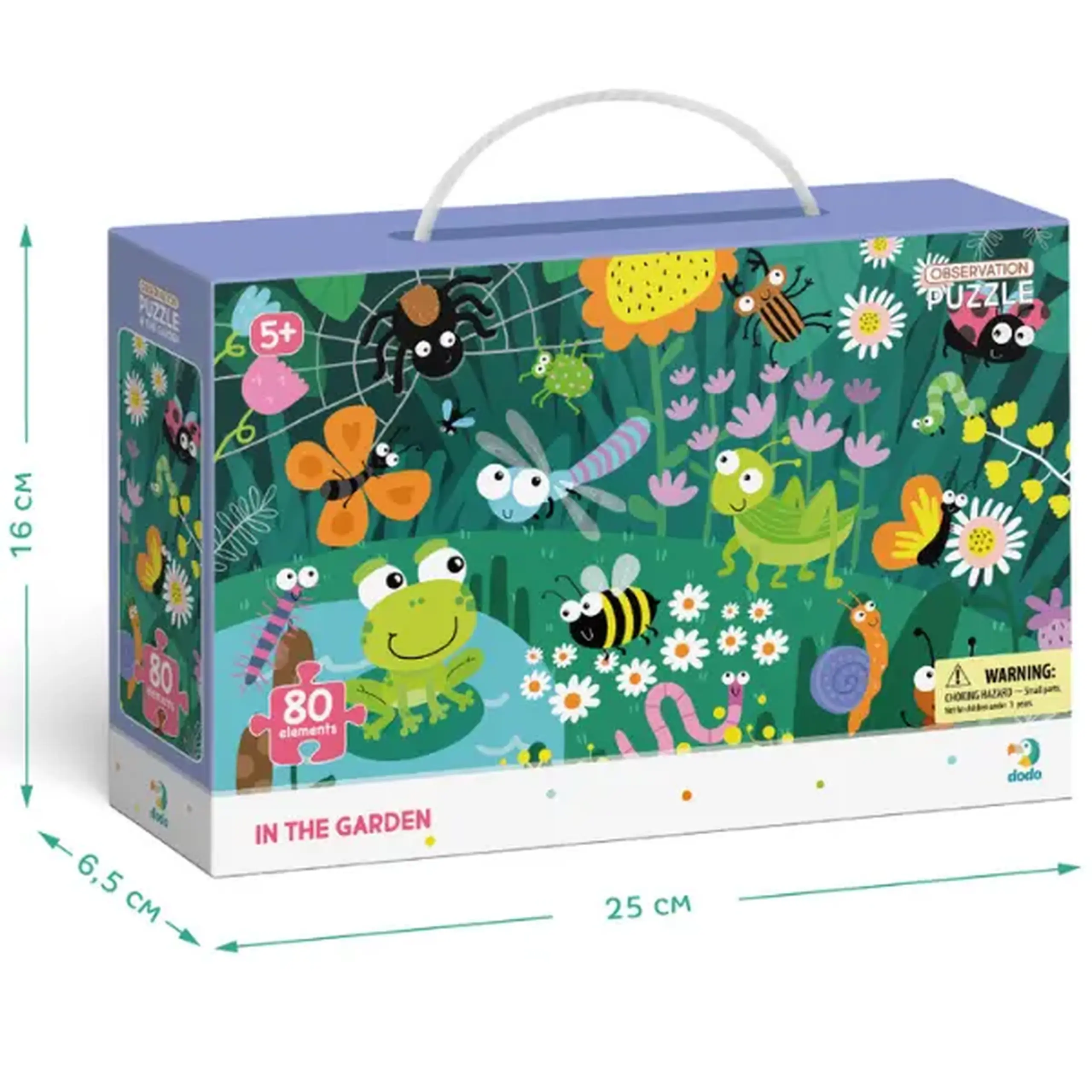 Puzzle "În grădină", seria Puzzle de observație, 80 elem.