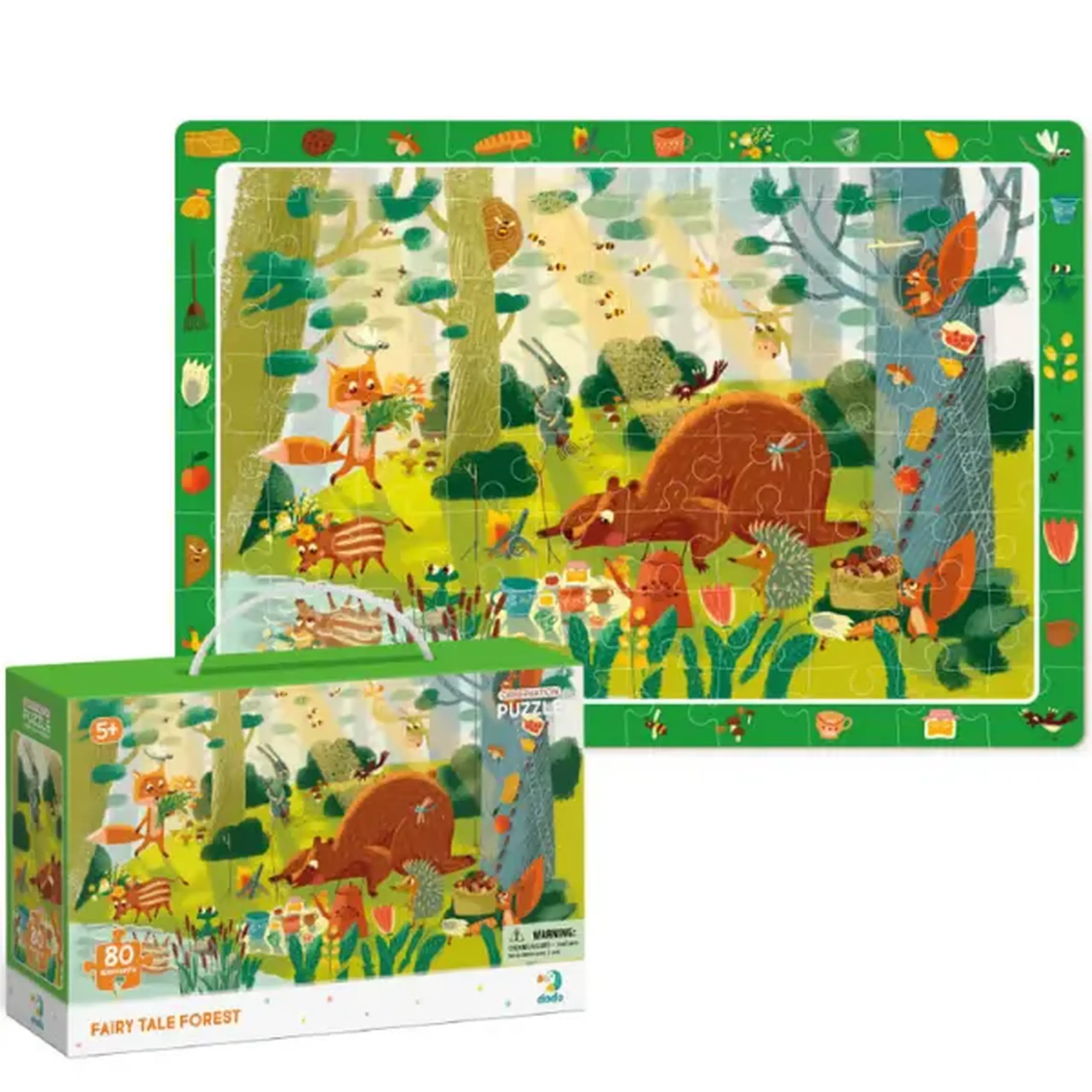 Puzzle "Pădure de basm", seria Puzzle de observație, 80 elem.