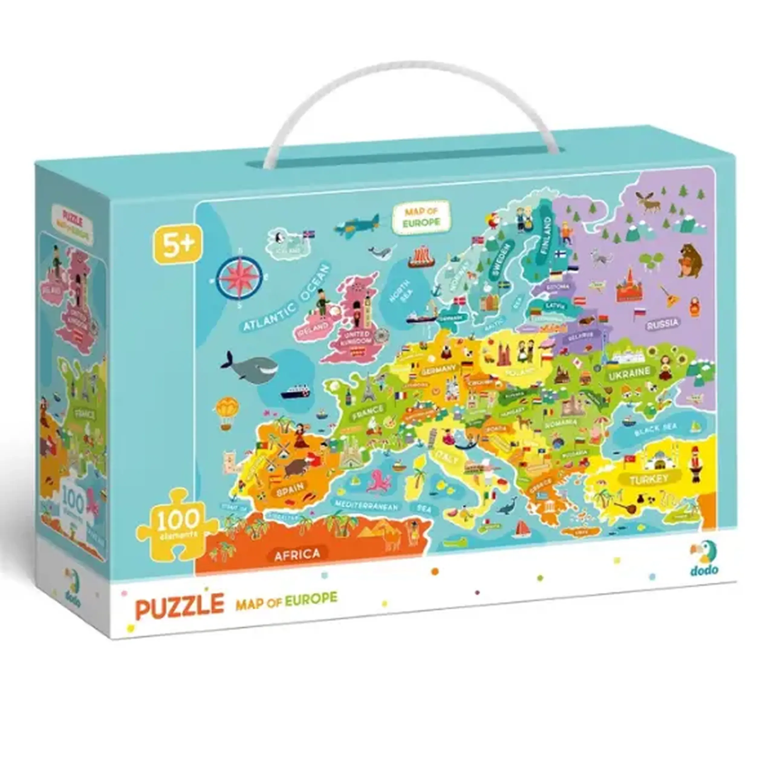 Puzzle "Harta Europei, 100 elem.