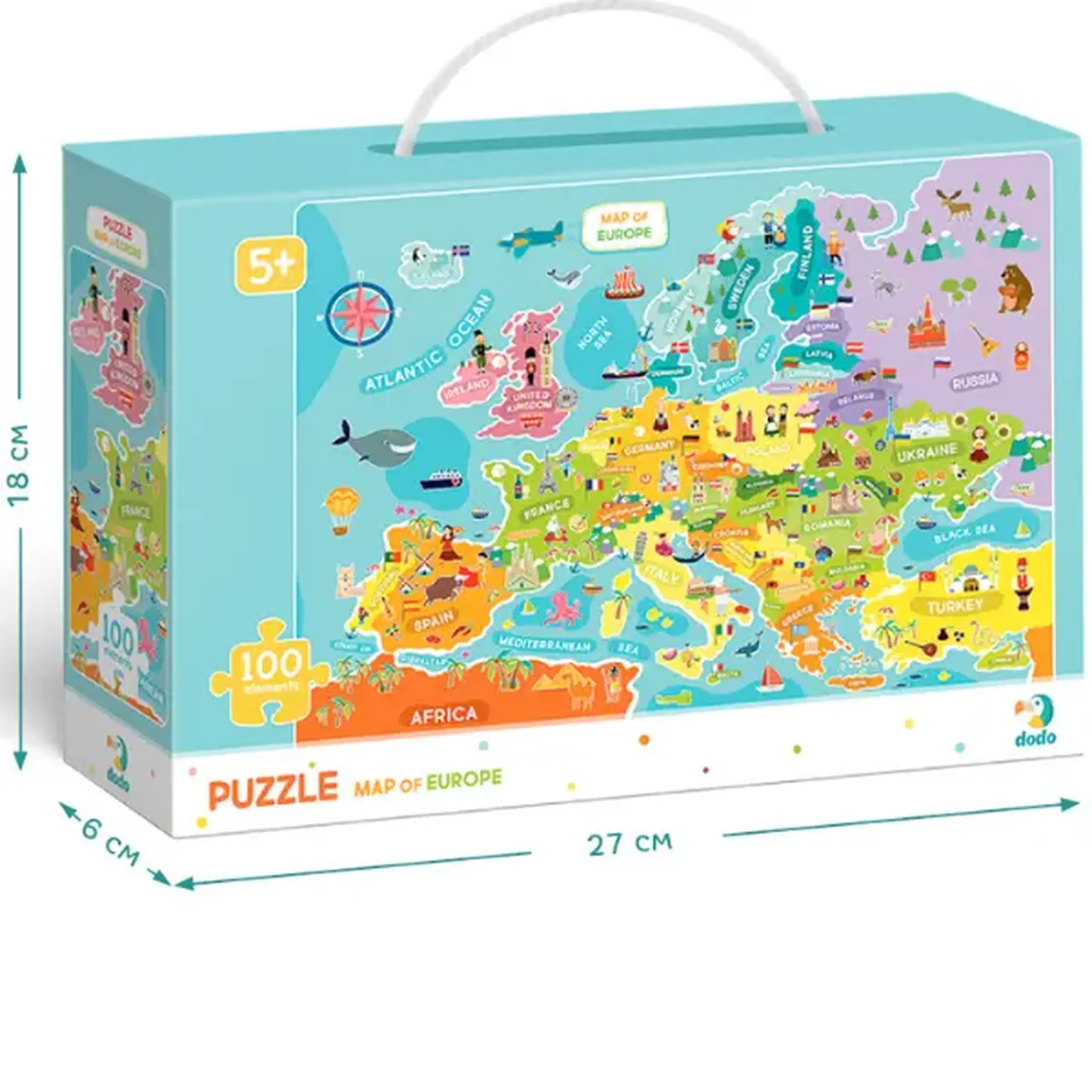 Puzzle "Harta Europei, 100 elem.
