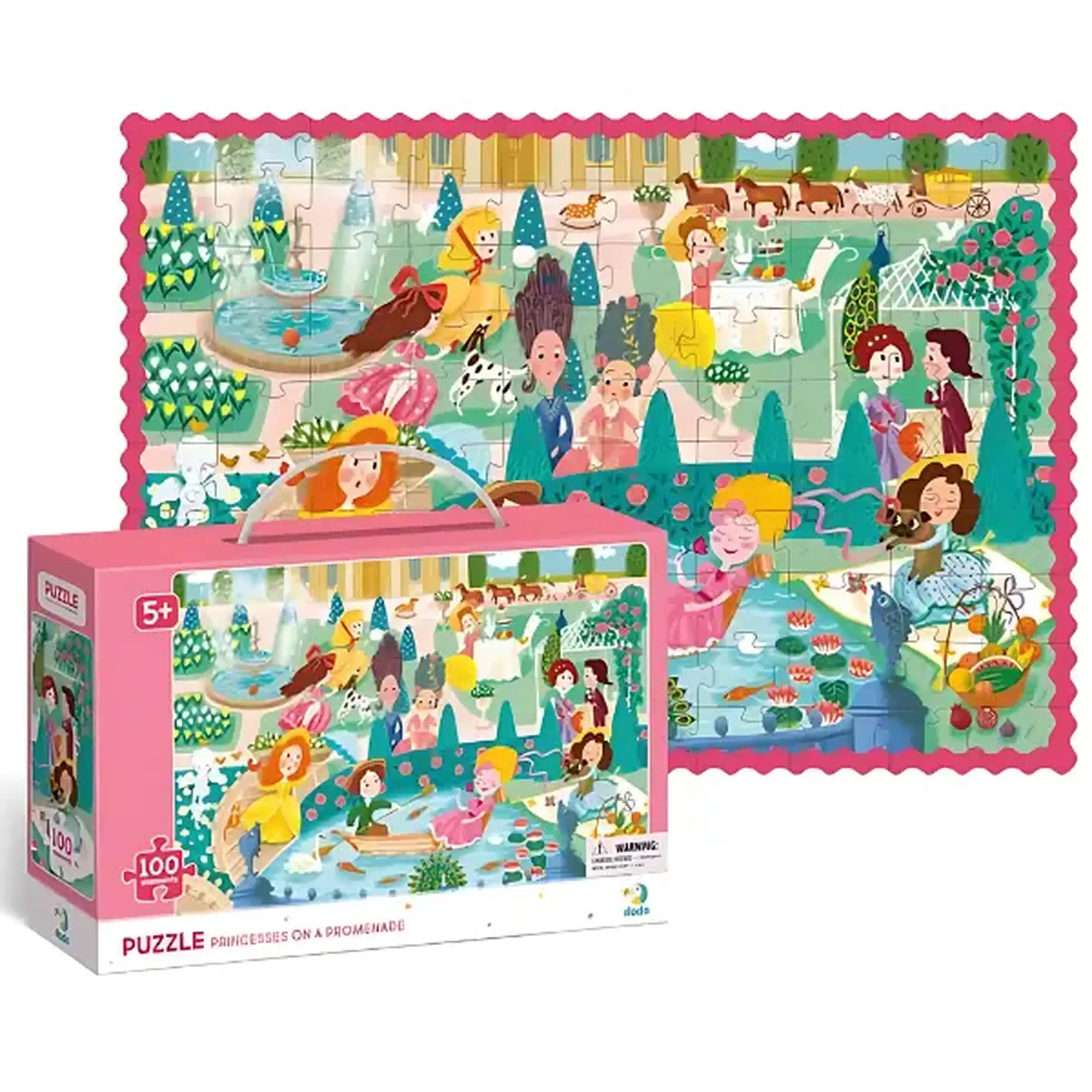 Puzzle "Prințese la plimbare", 100 elem.