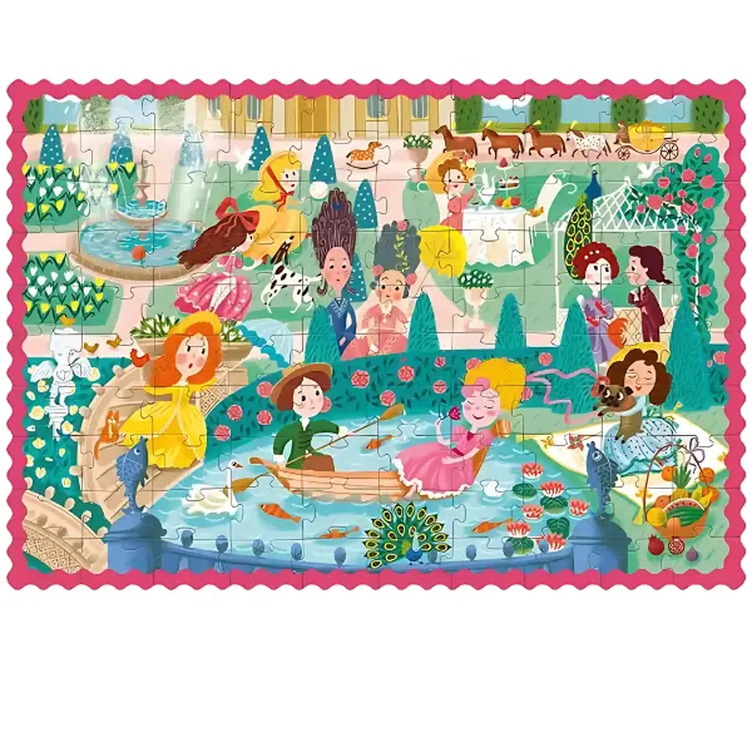 Puzzle "Prințese la plimbare", 100 elem.