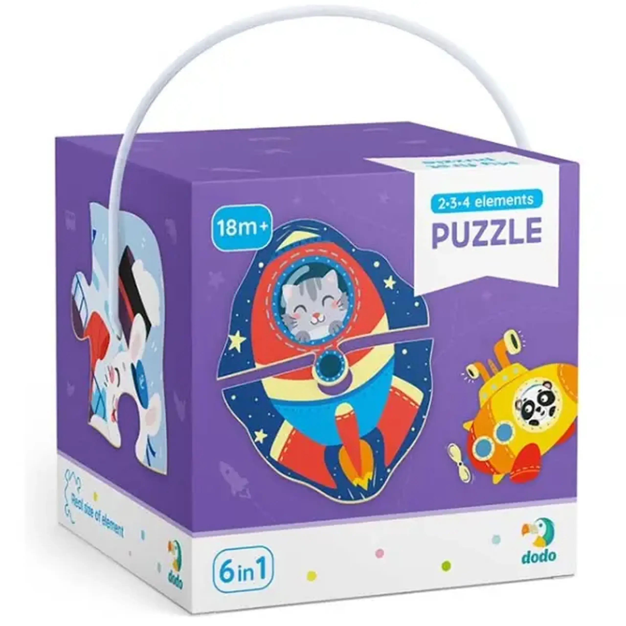 Puzzle 6 în 1 "Transport"