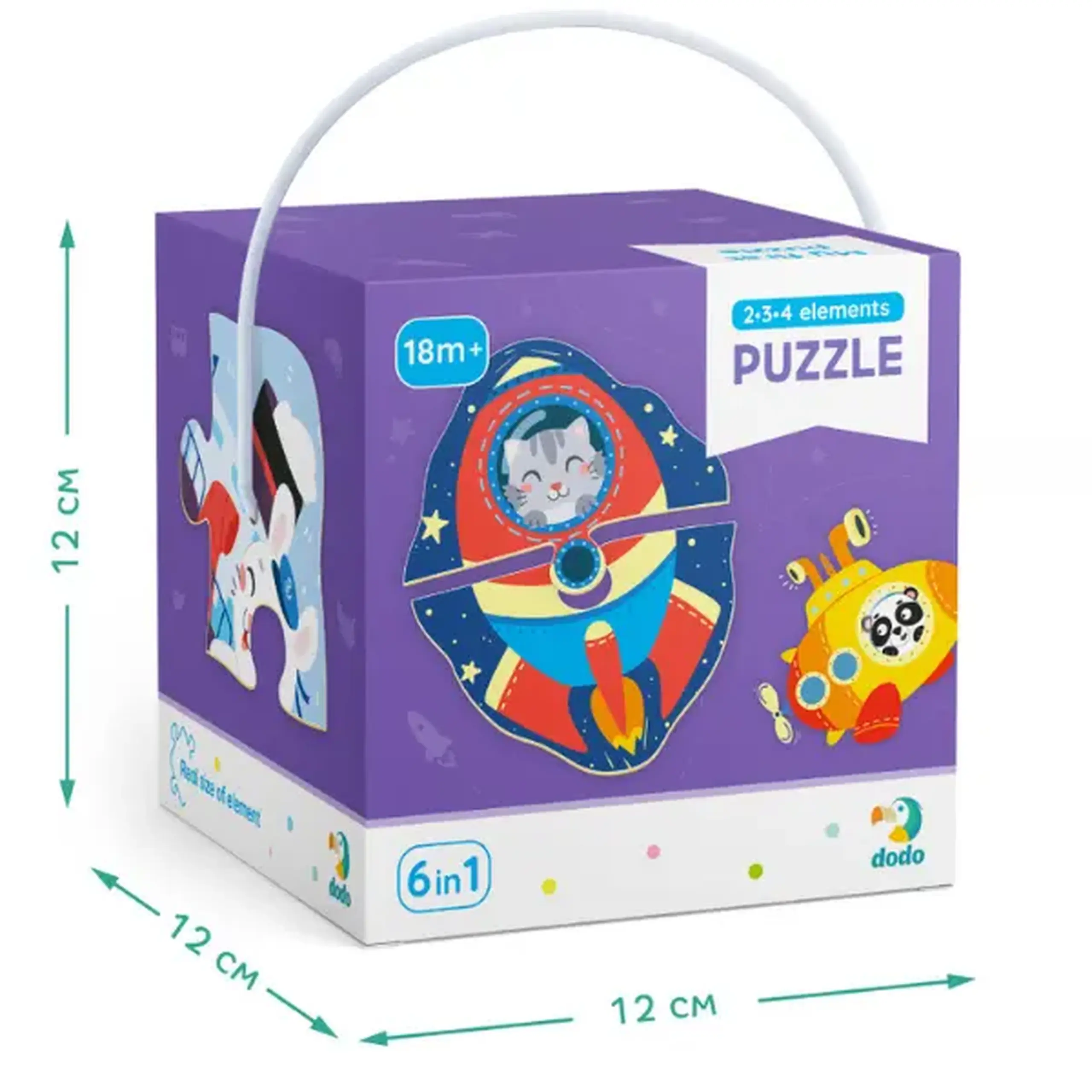 Puzzle 6 în 1 "Transport"