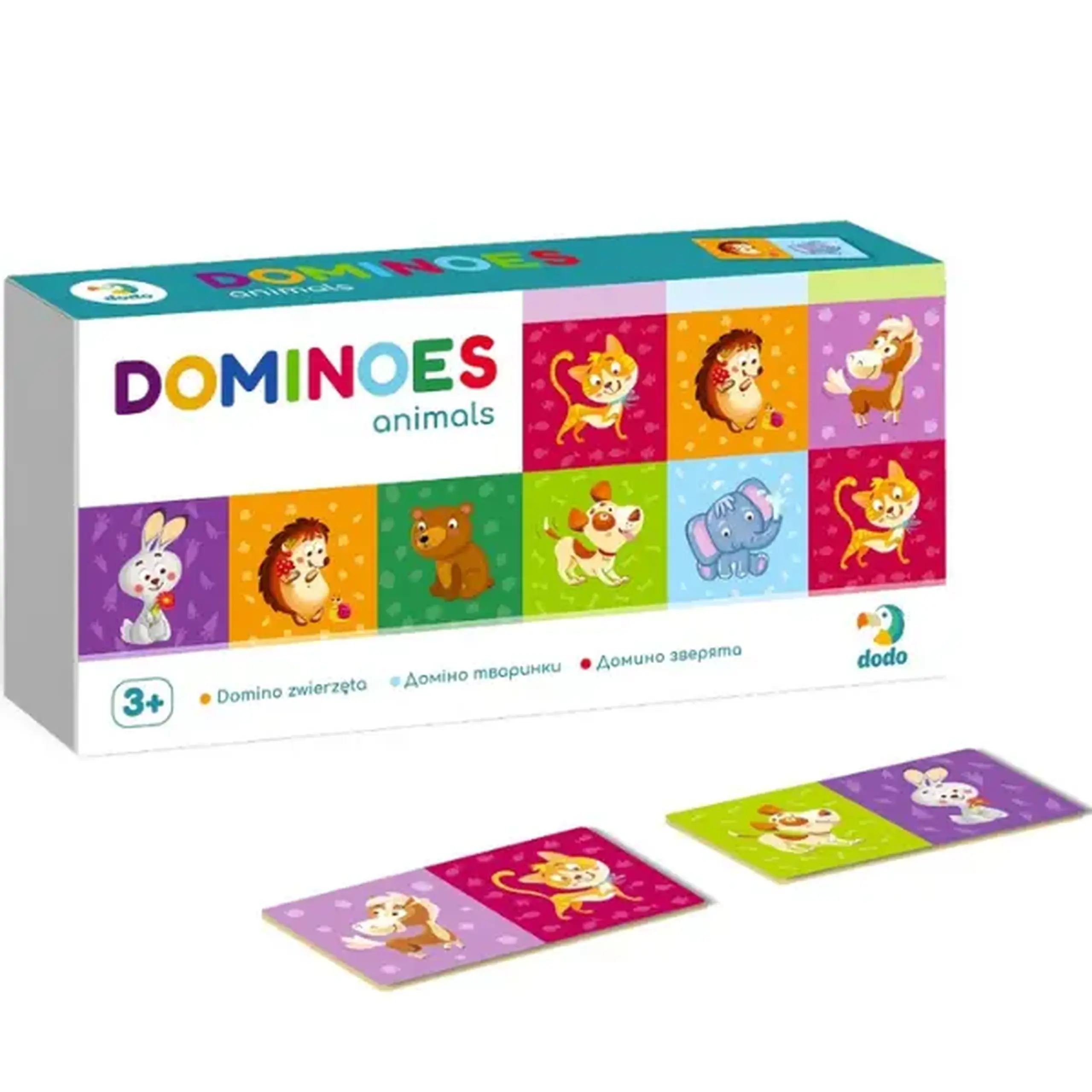 Joc de masă "Domino cu animale", 28 cărți