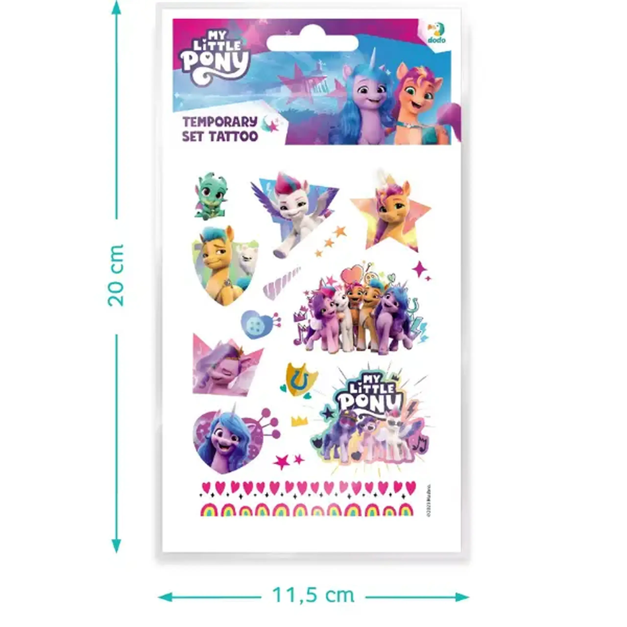 Set de tatuaje temporare pentru copii "My Little Pony", 60 buc.