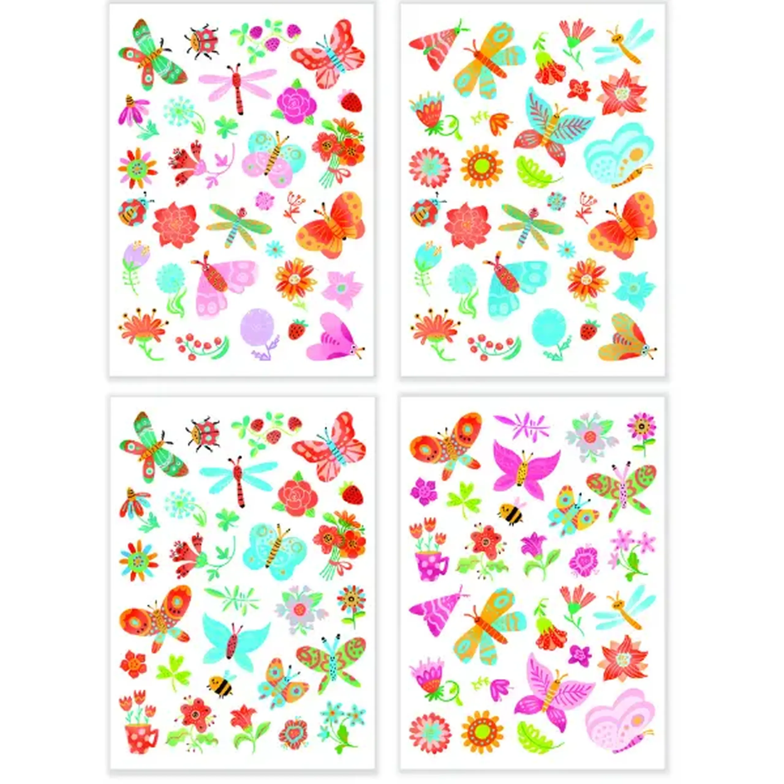 Set de tatuaje temporare pentru copii "Vise cu flori", 120 buc.