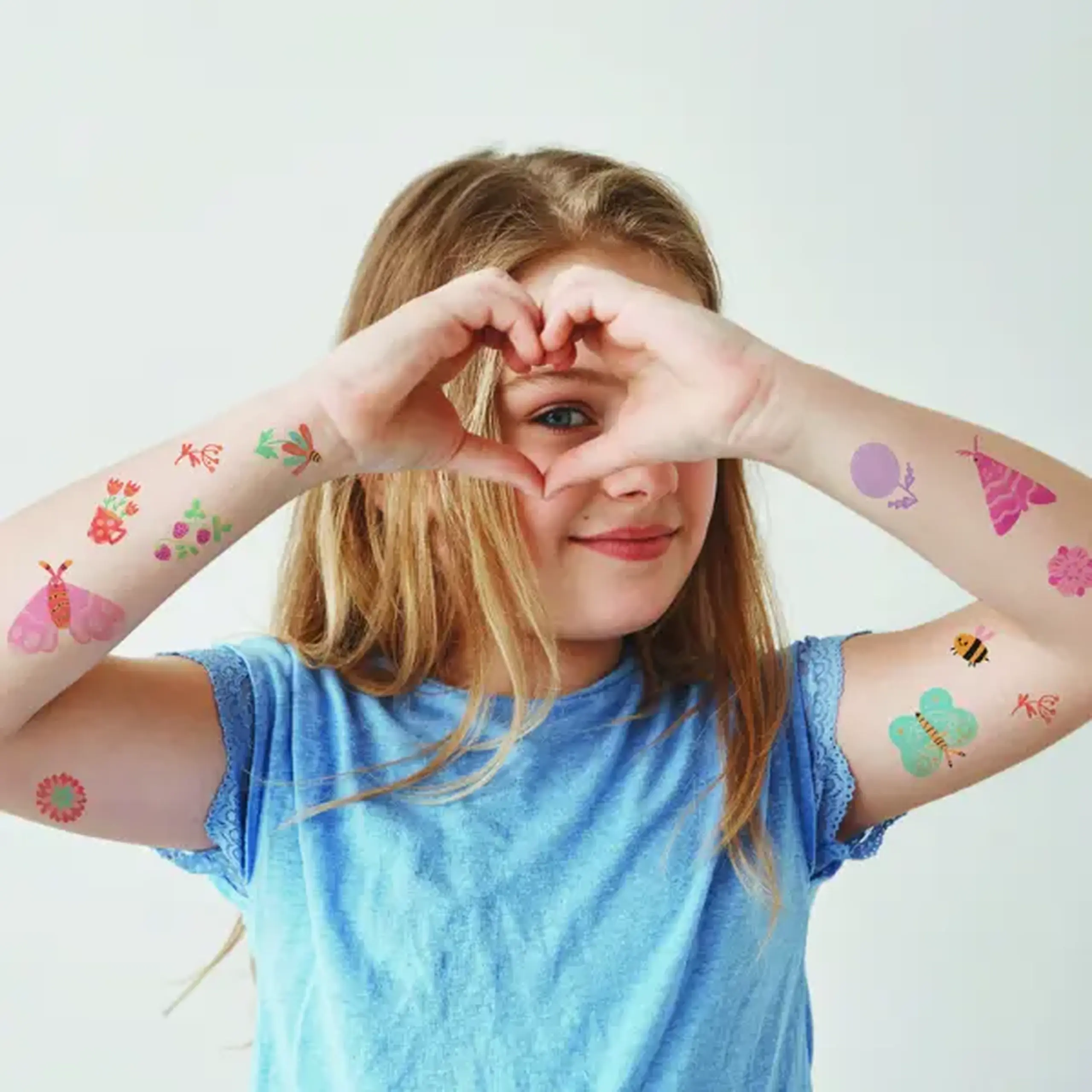 Set de tatuaje temporare pentru copii "Vise cu flori", 120 buc.