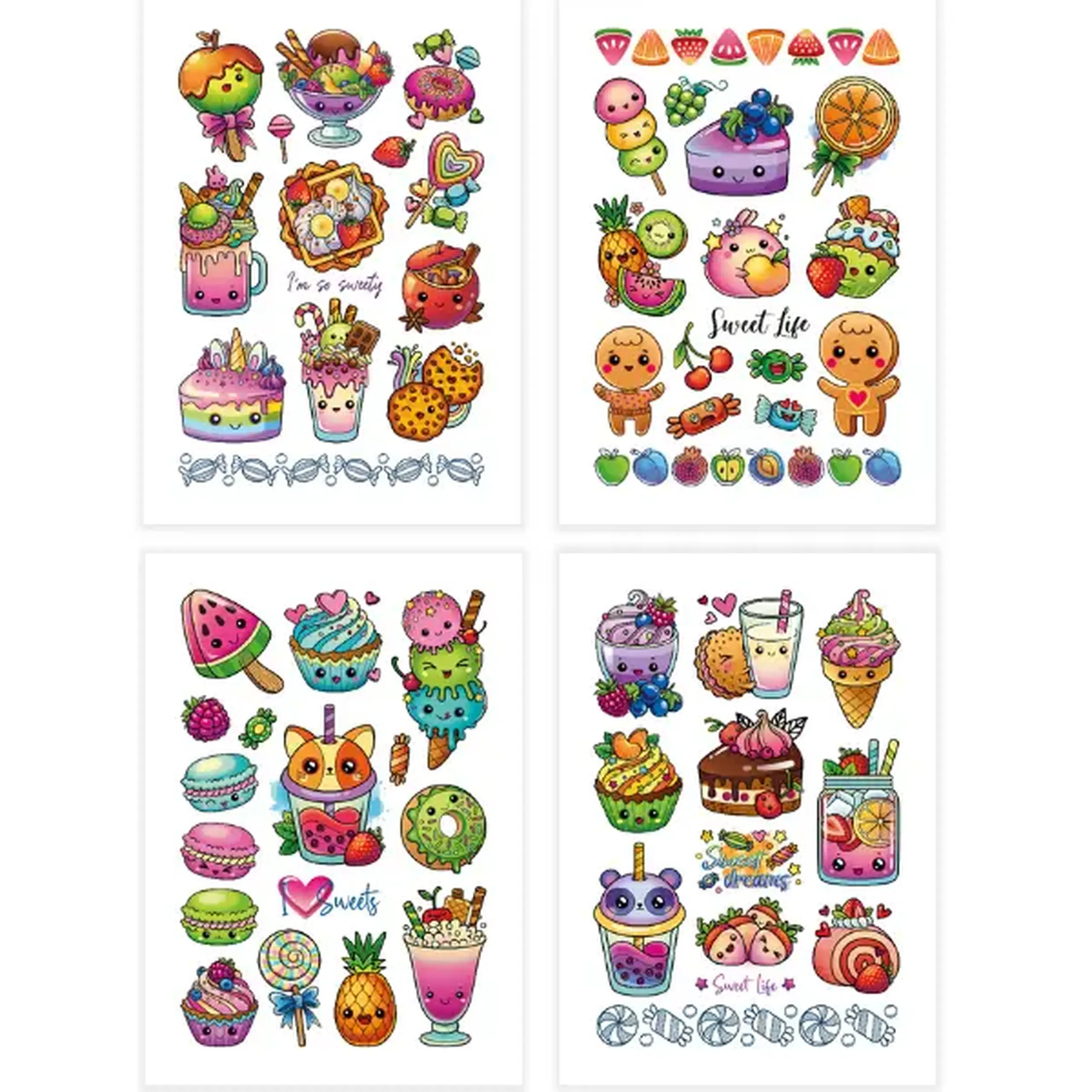 Set de tatuaje temporare pentru copii "Vise dulci", 40 buc.