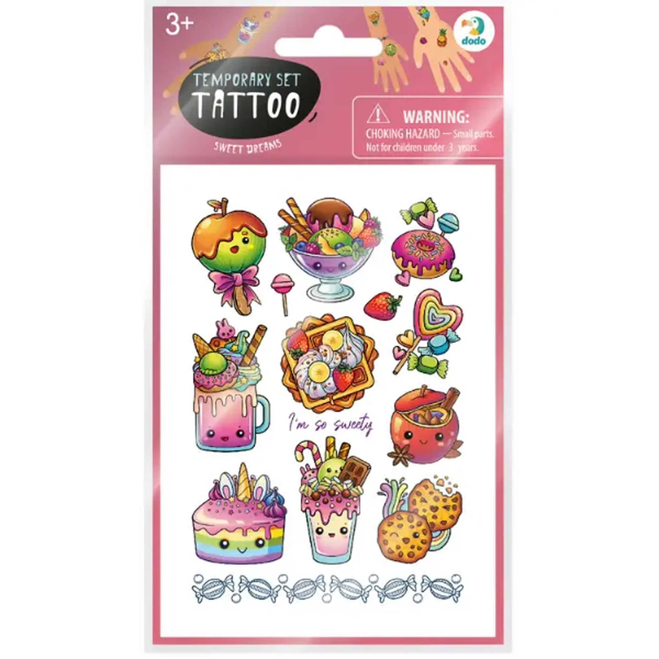 Set de tatuaje temporare pentru copii "Vise dulci", 40 buc.