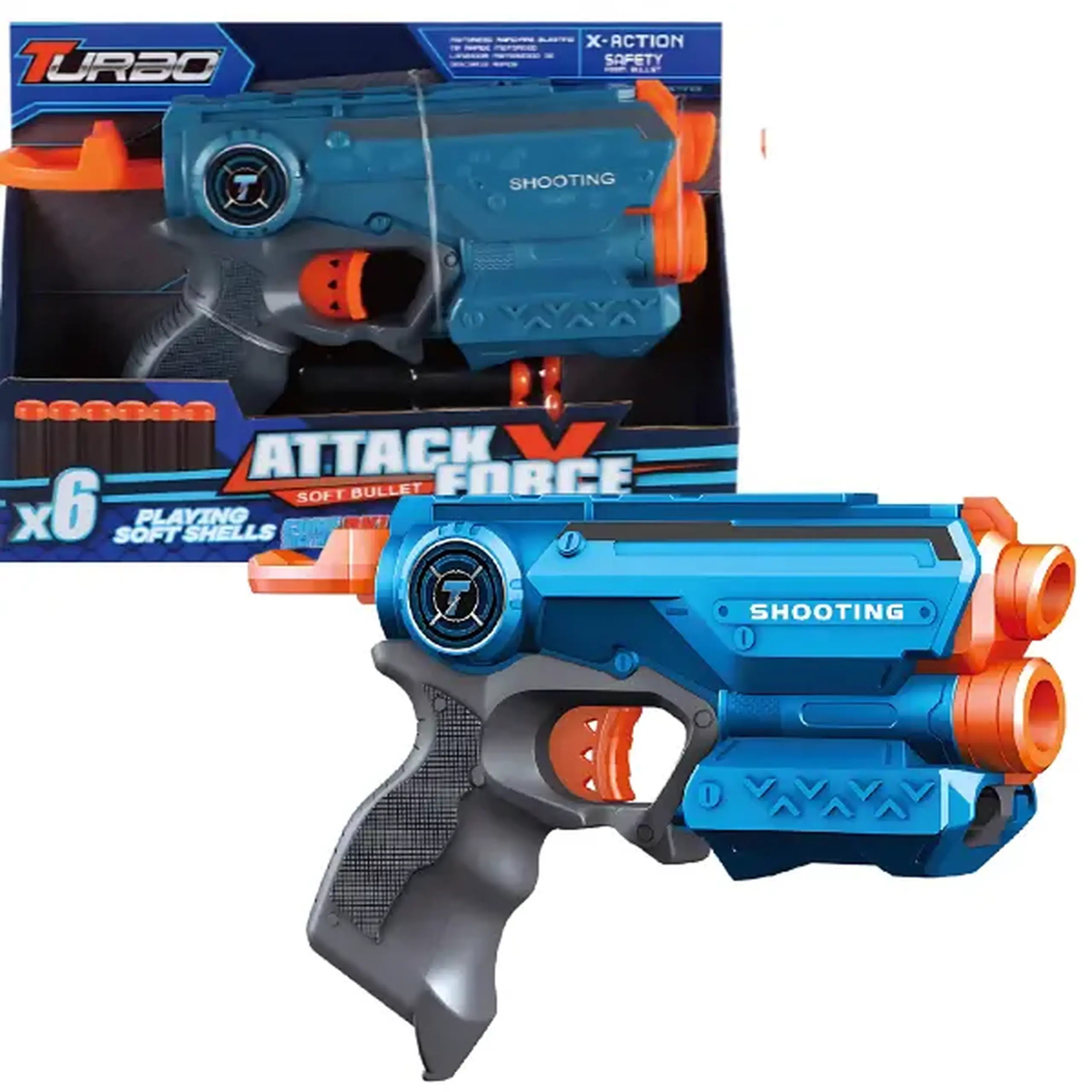 Pistol cu 6 gloanțe rotunde