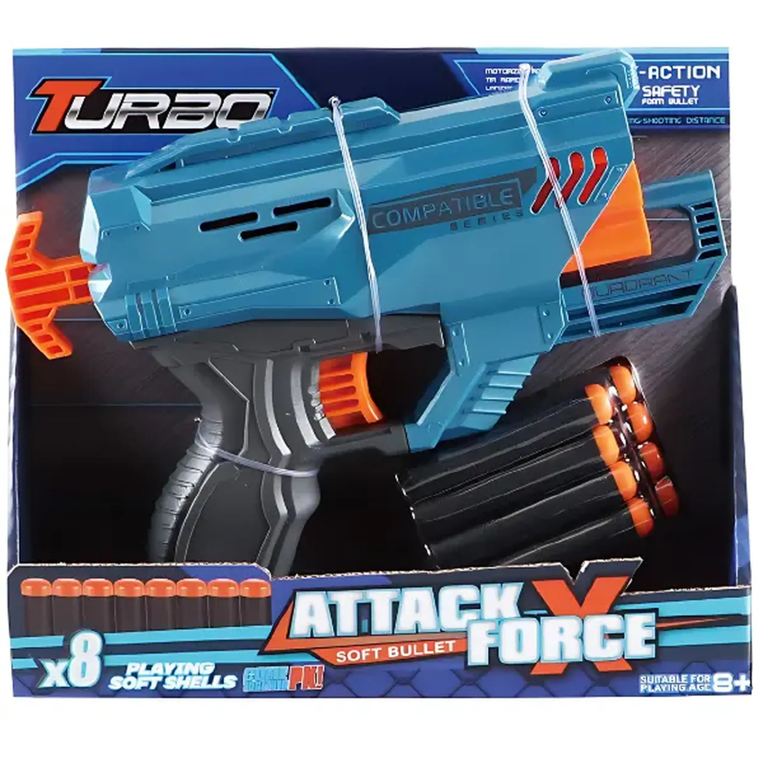 Blaster cu 8 gloanțe rotunde