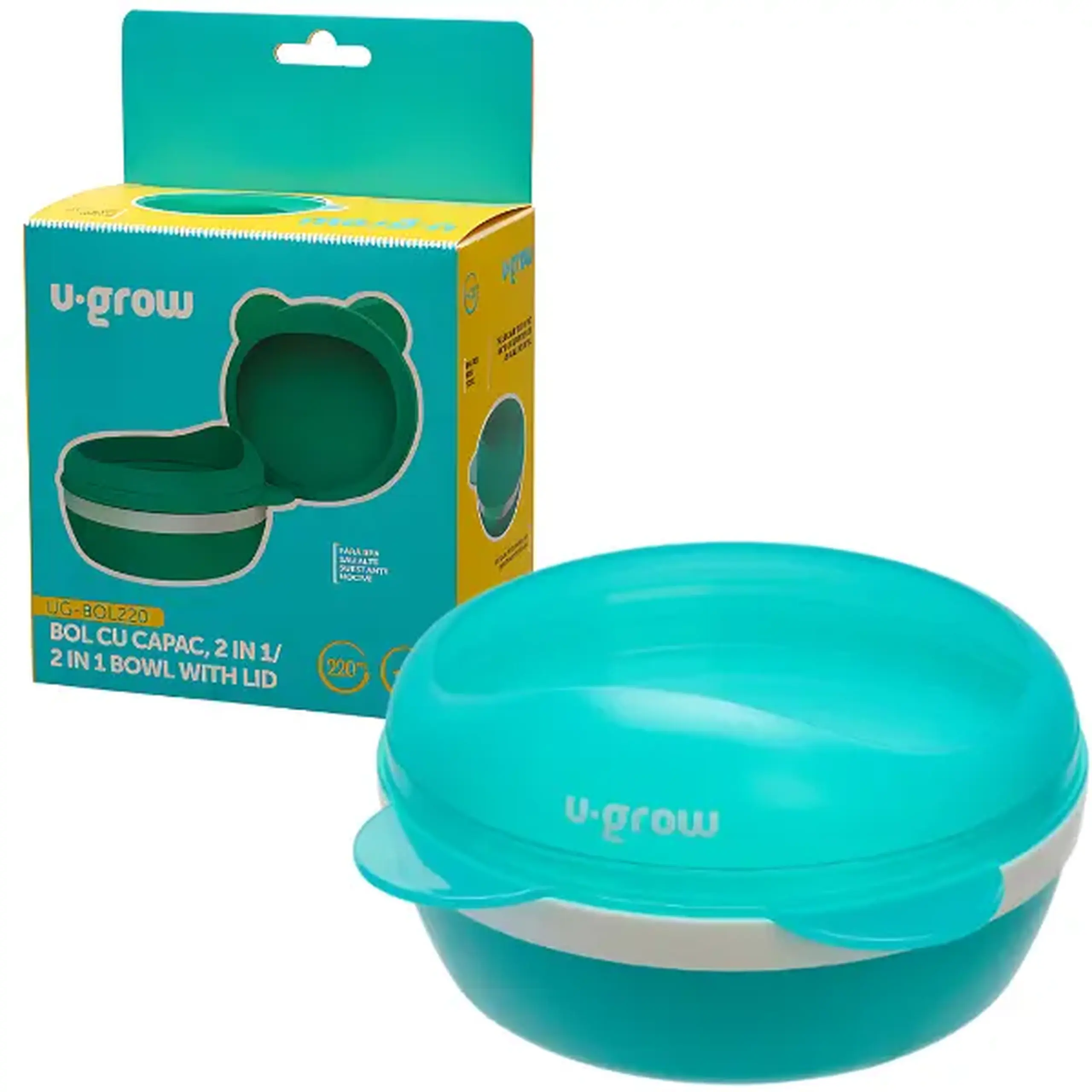 Bol cu capac 2 in 1