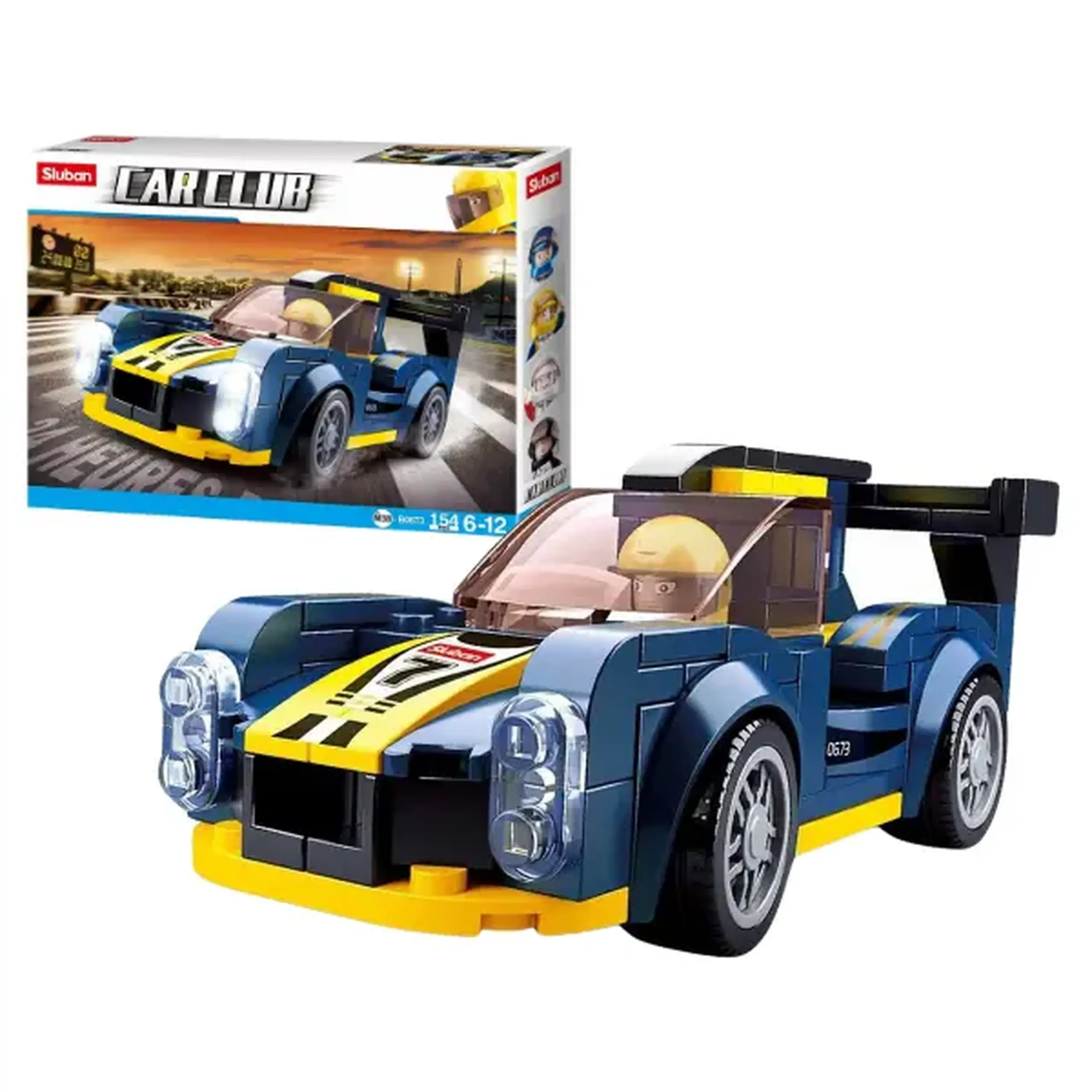 Set de construcție „Mașină de curse LeMans”, 154 elem.