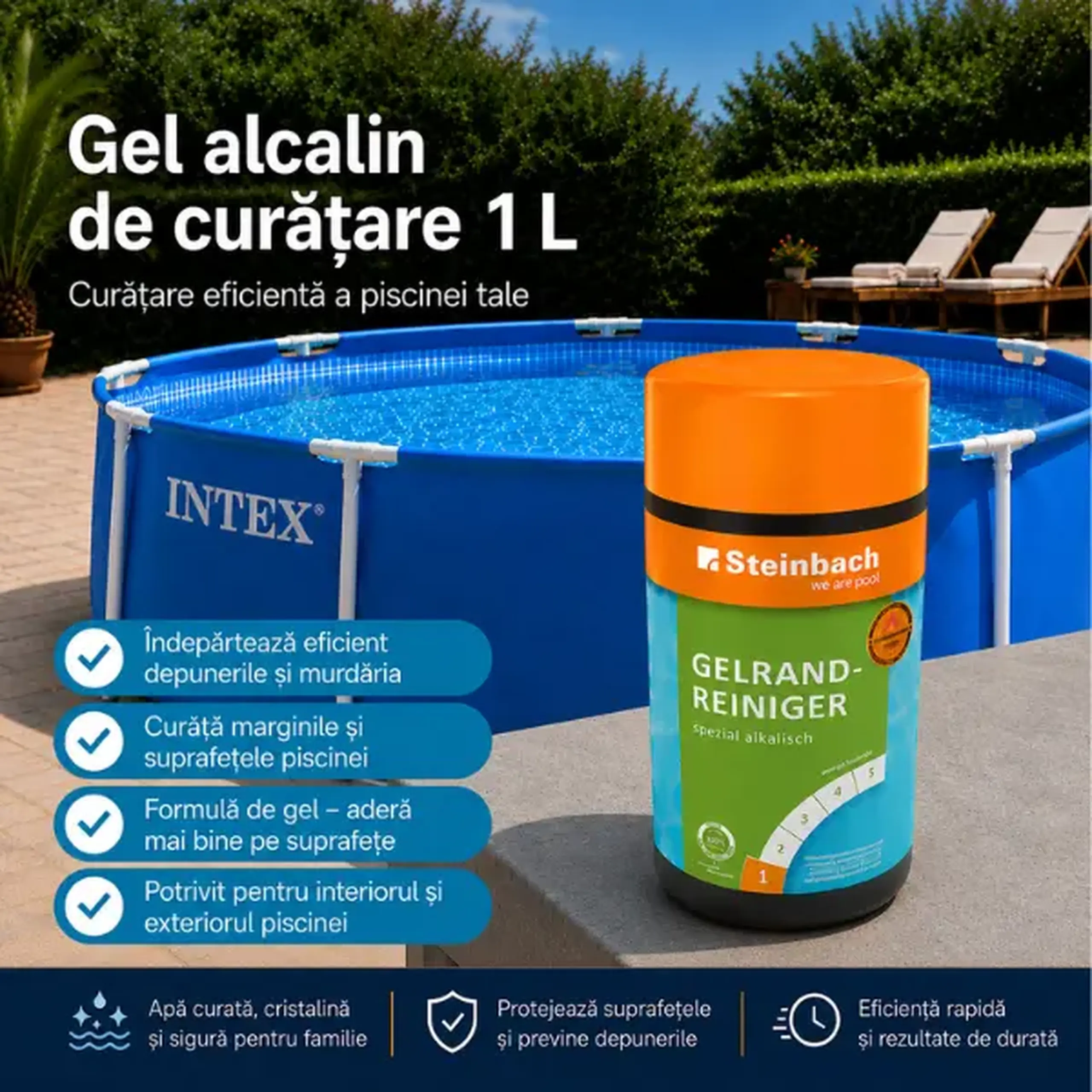Gel alcalin de curățare, 1 L