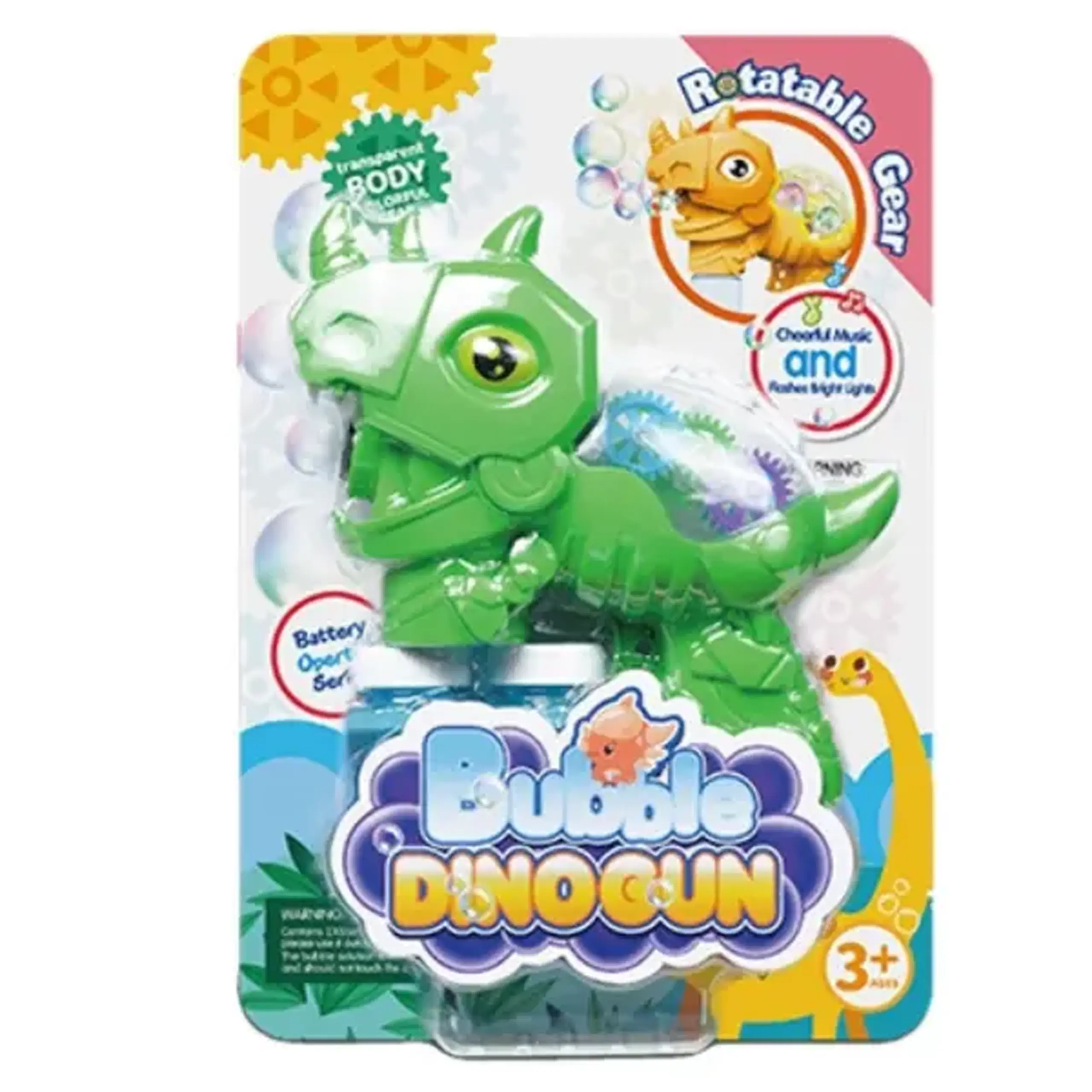 Suflantă cu bule „Dinozaur cu roți dințate”