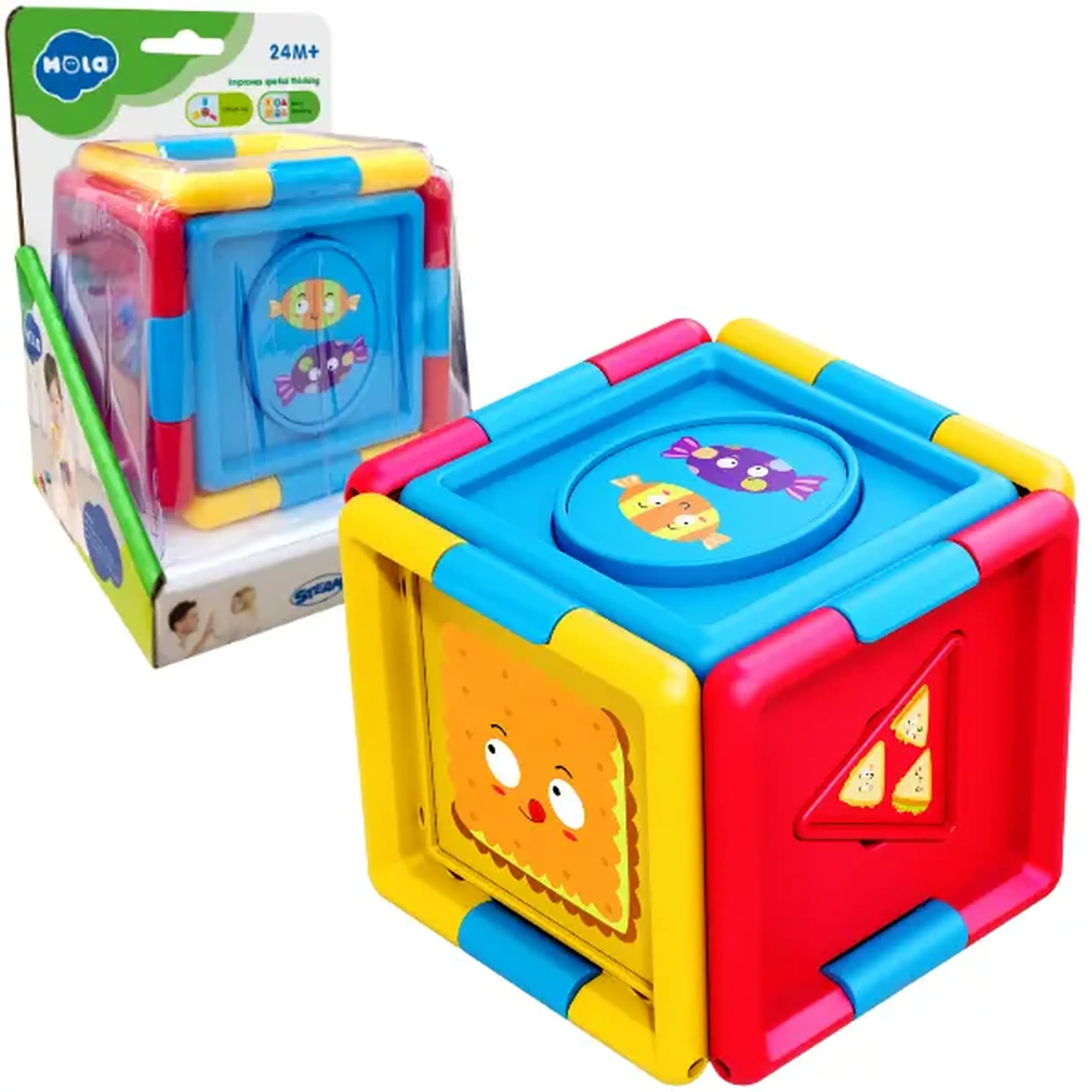 Jucarie de dezvoltare sorter "Cub logic"