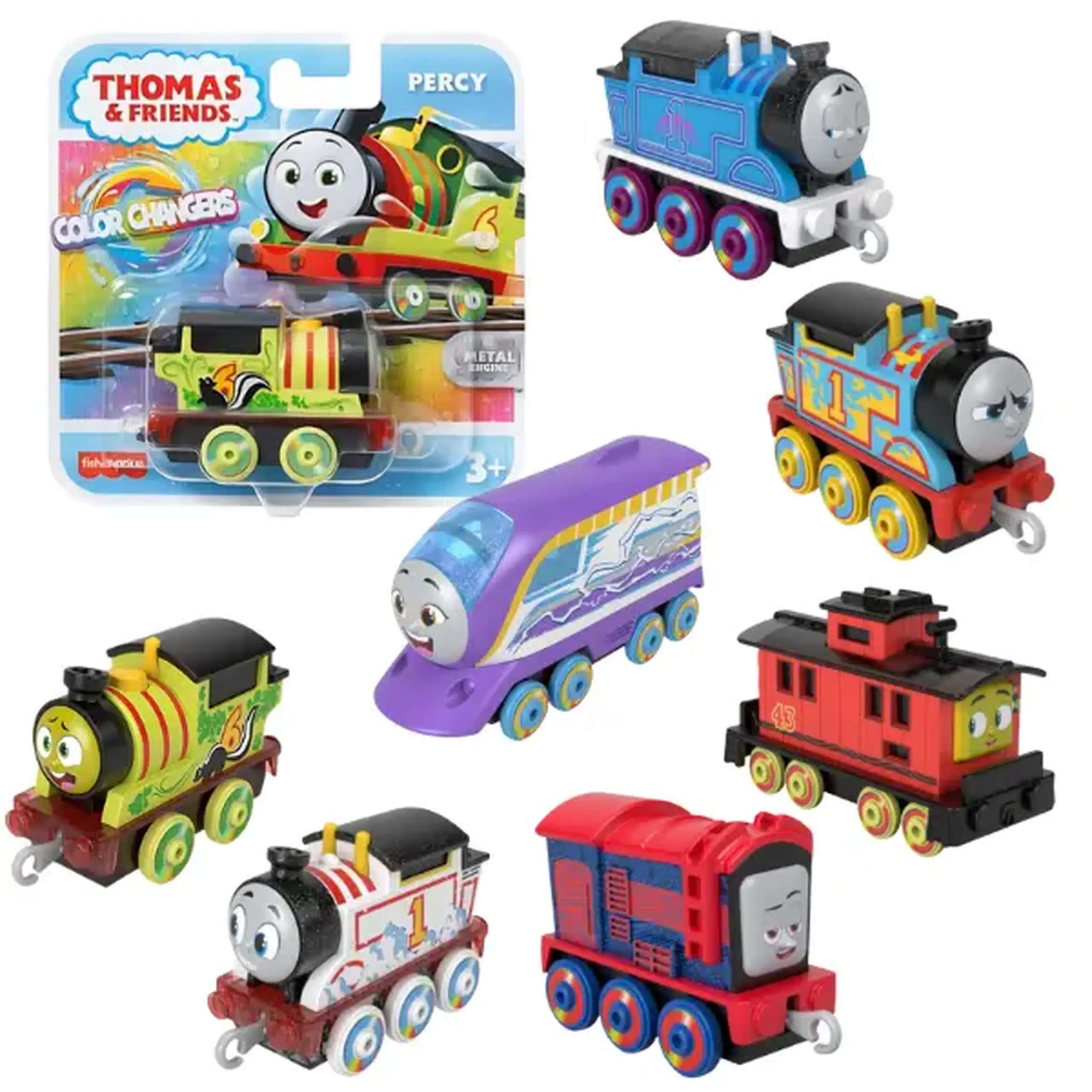 Locomotivă schimbarea culorii "Thomas și prieteni", in asortiment