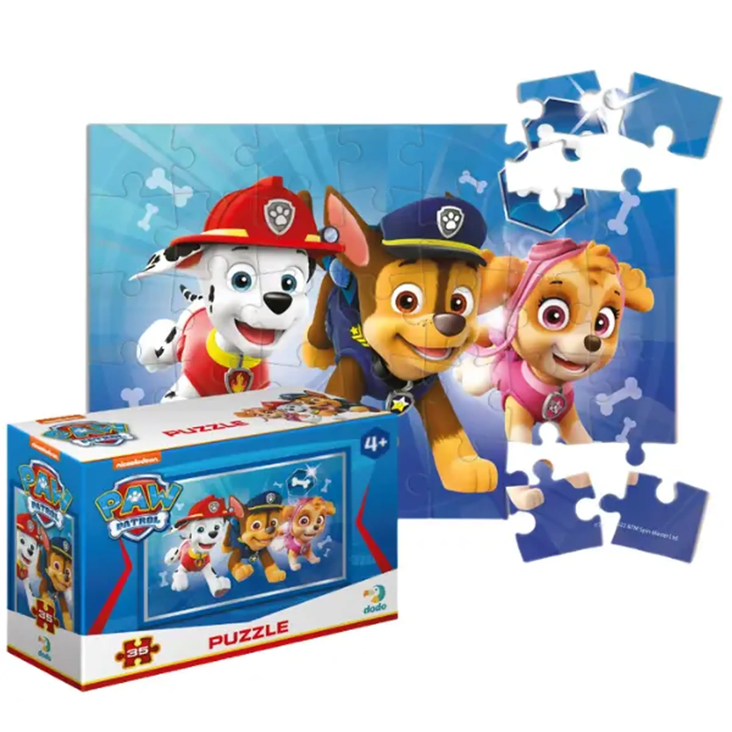 Puzzle-mini "Marshall, Chase și Skye", seria Patrula cățelușilor, 35 elem.