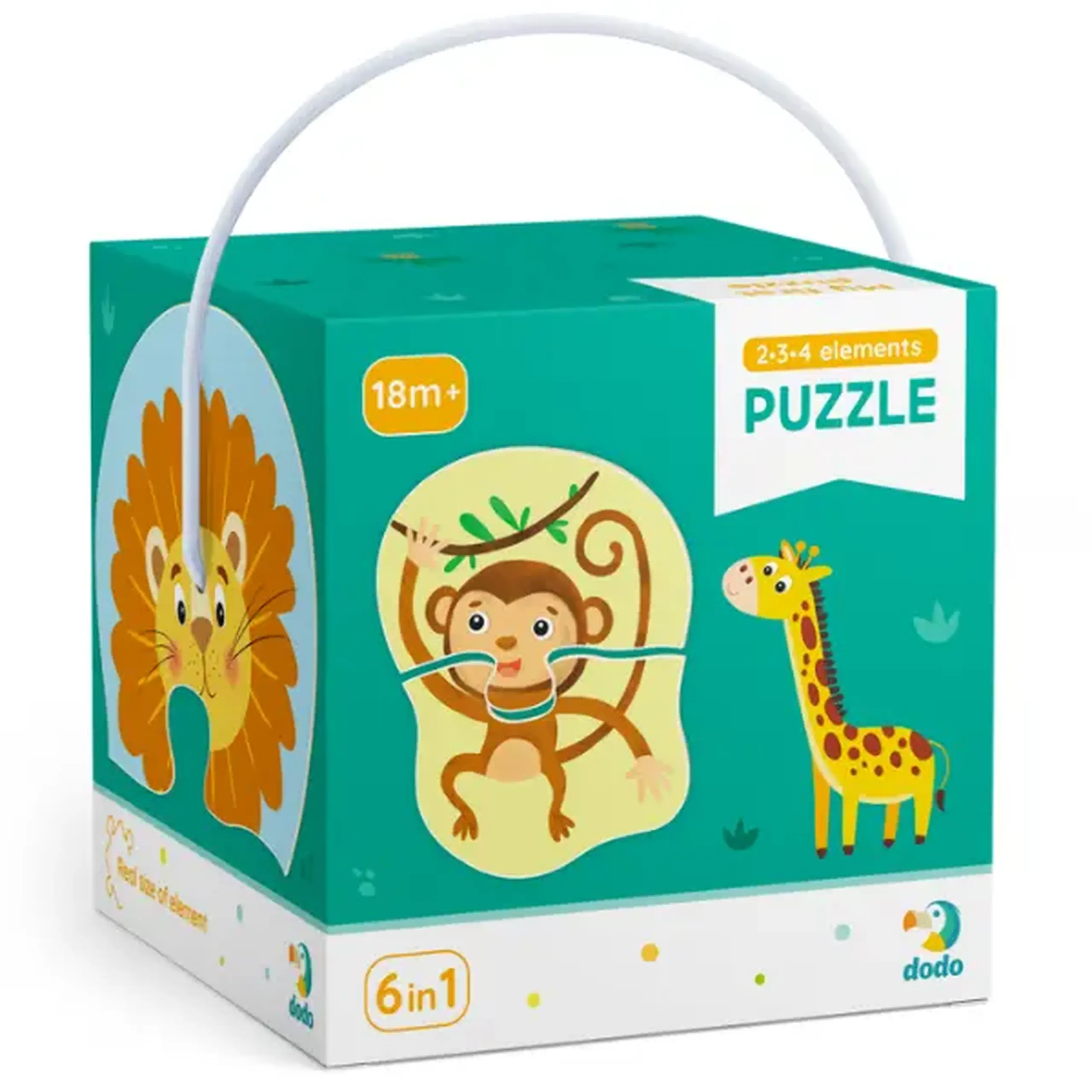 Puzzle 6 în 1 "Animale sălbatice"