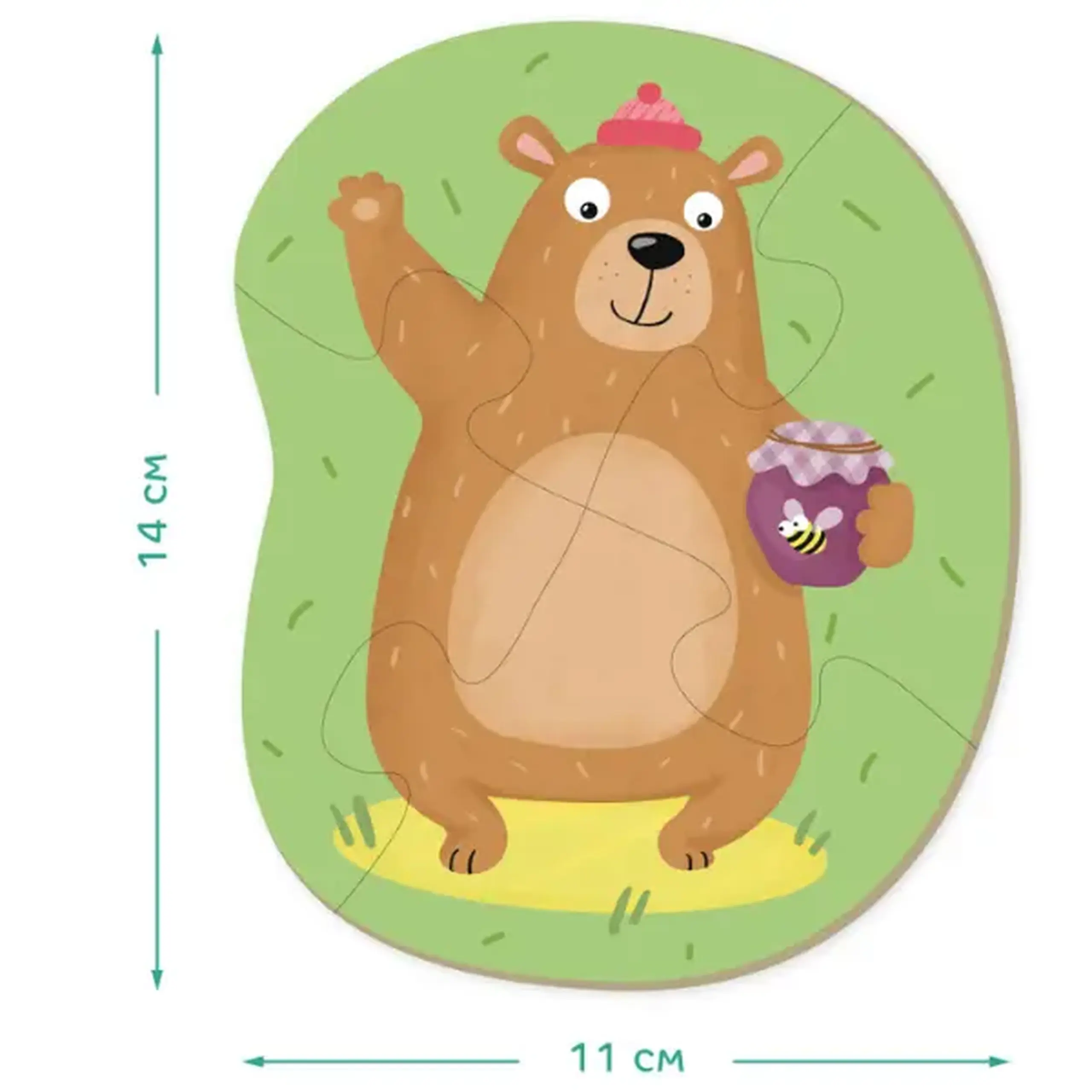 Puzzle 6 în 1 "Animale de pădure"