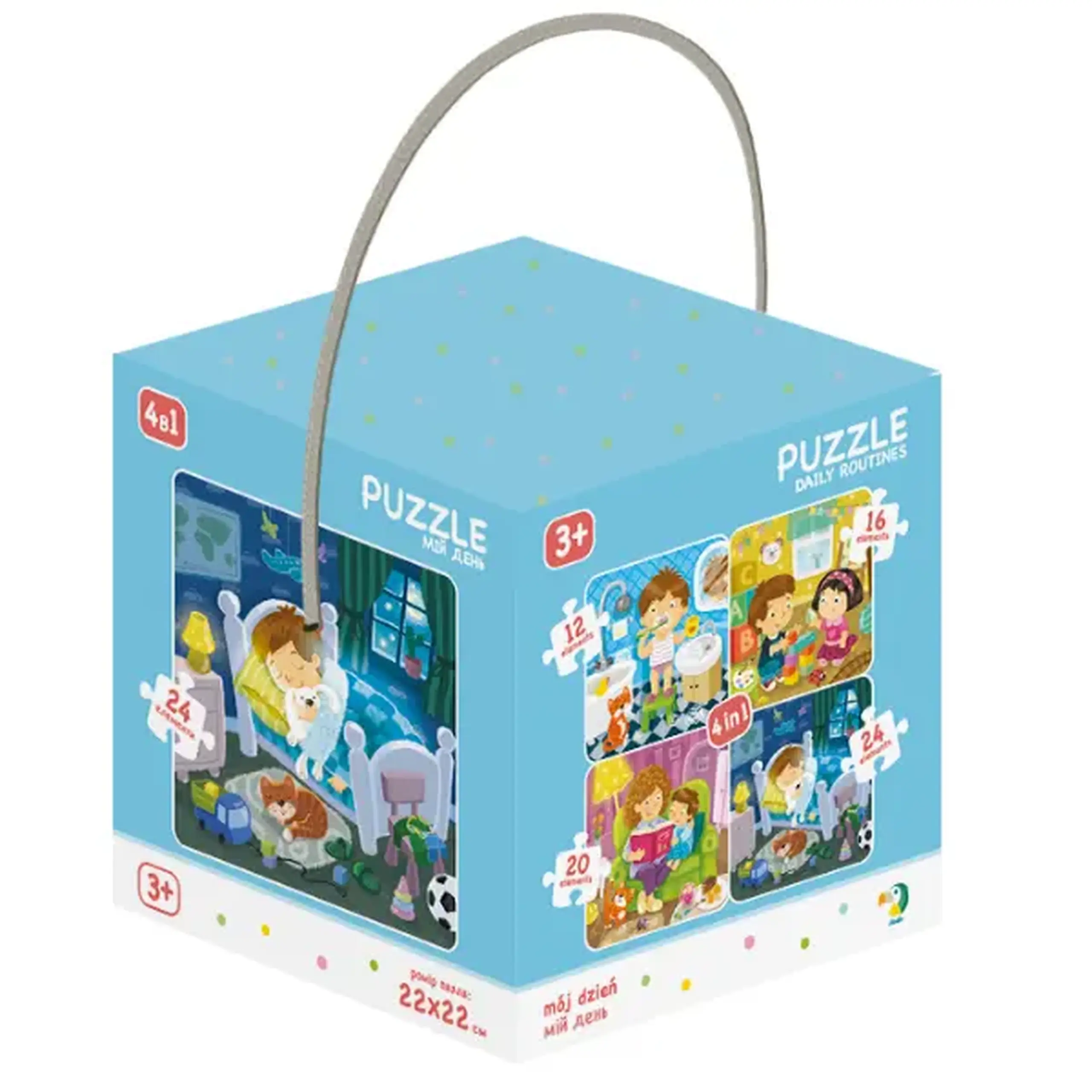 Puzzle 4 în 1 "Ziua mea", 72 elem.