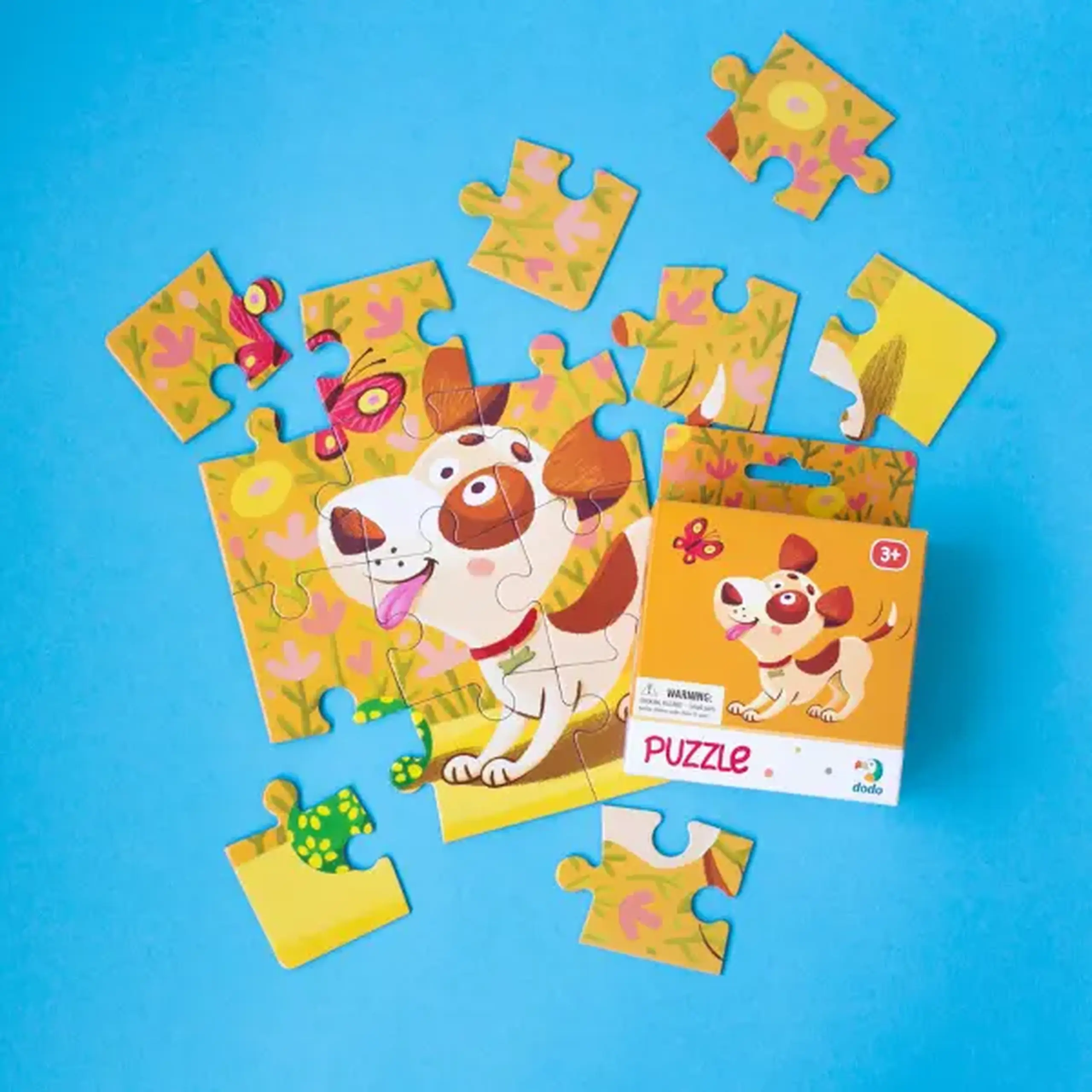 Puzzle "Cățeluș", 16 elemente.