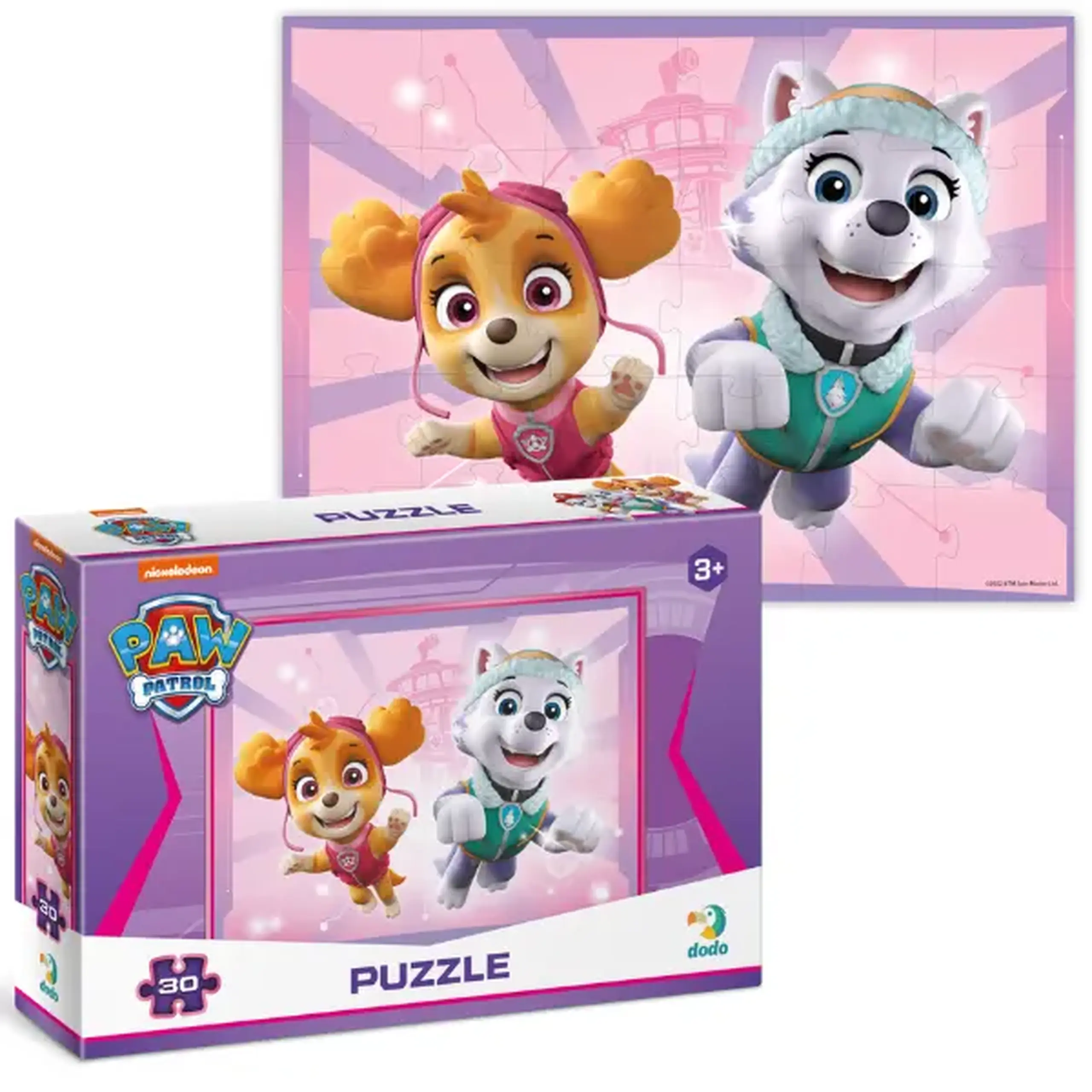 Puzzle "Skye și Everest", seria Patrula cățelușilor, 30 elem.