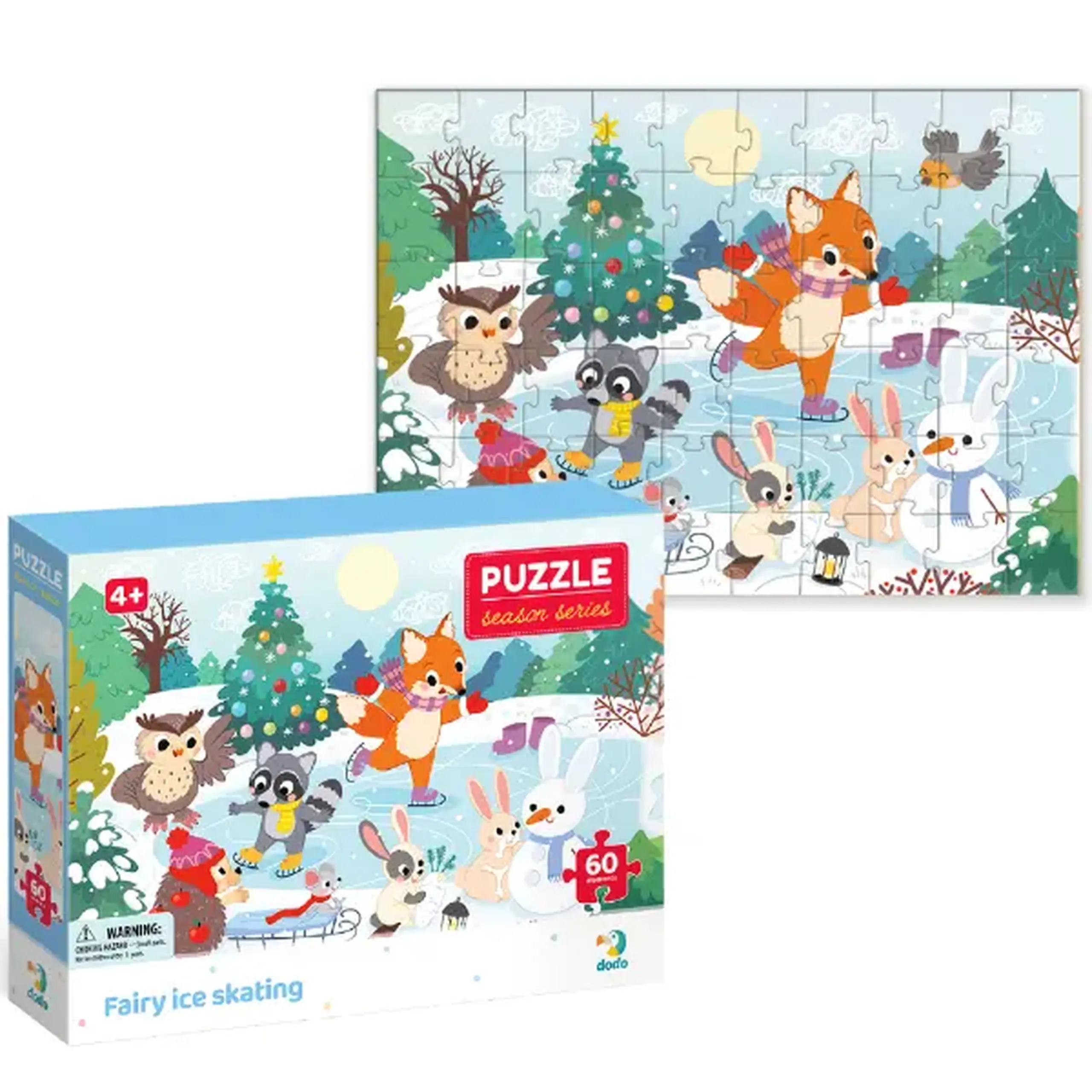 Puzzle "Patinoarul magic", seria Anotimpuri, 60 elem.