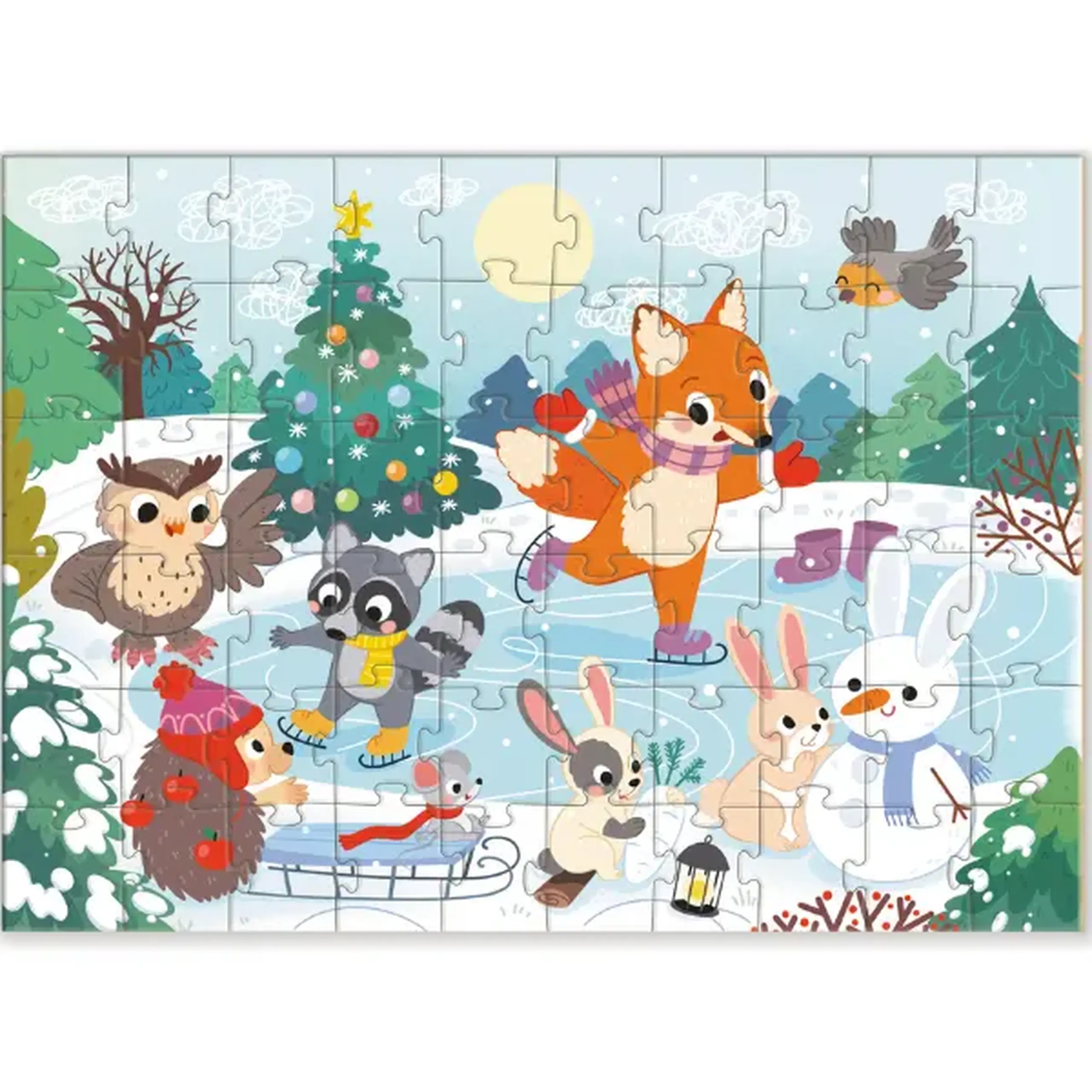 Puzzle "Patinoarul magic", seria Anotimpuri, 60 elem.