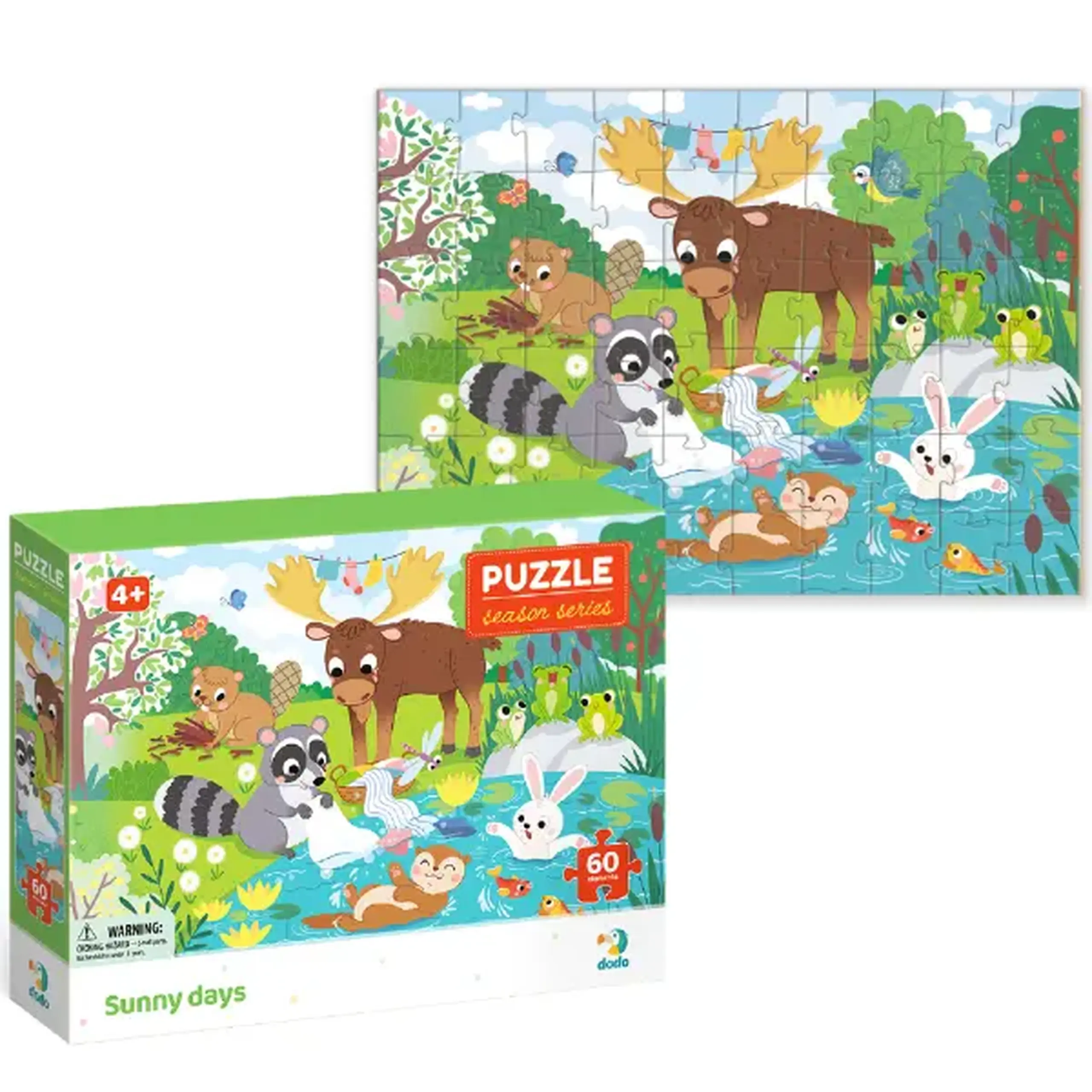 Puzzle "Zile cu soare", seria Anotimpuri, 60 elem.