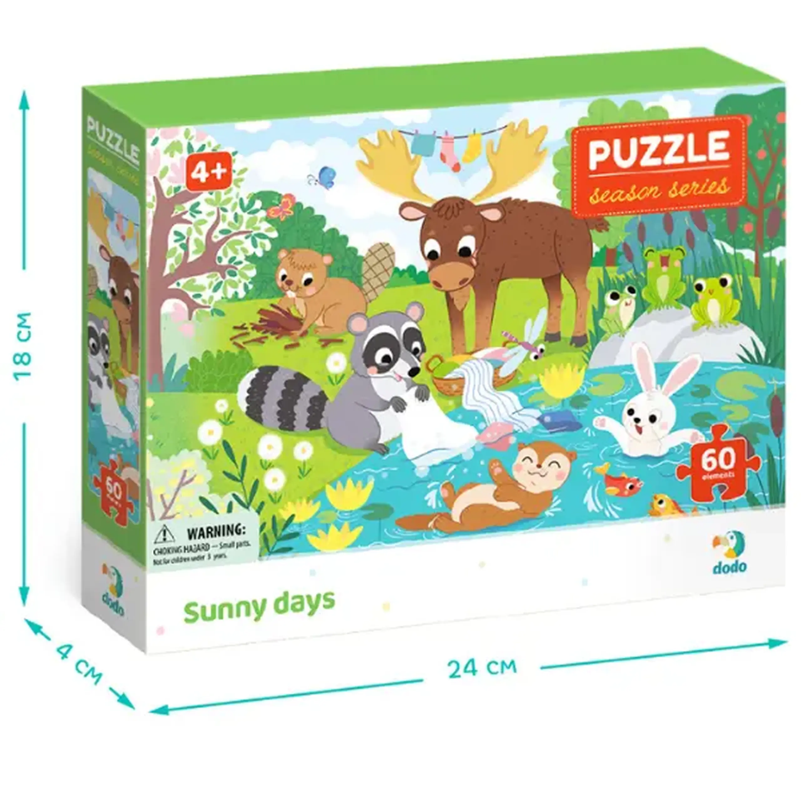 Puzzle "Zile cu soare", seria Anotimpuri, 60 elem.